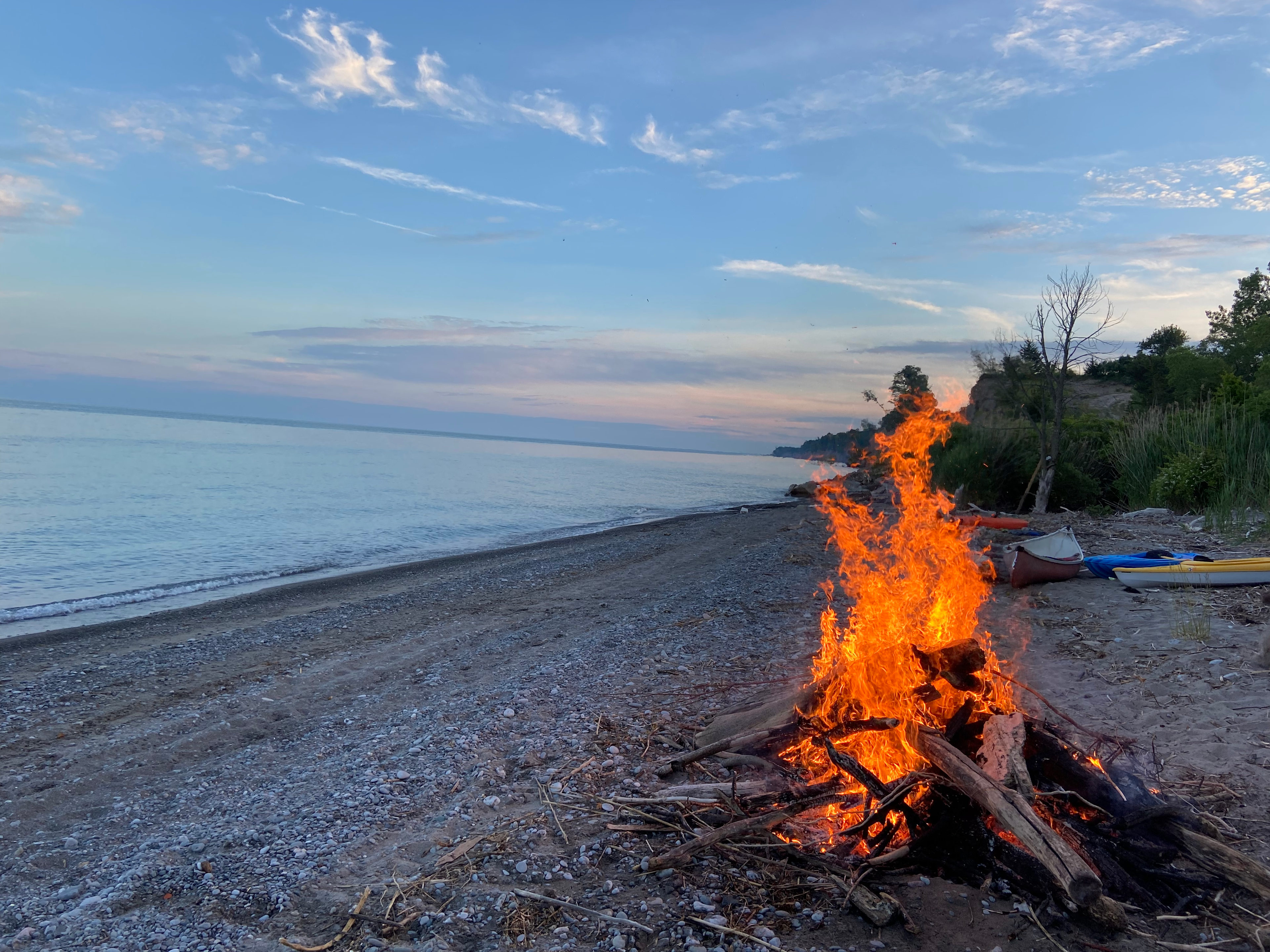 Lake Erie Private Beach Camping