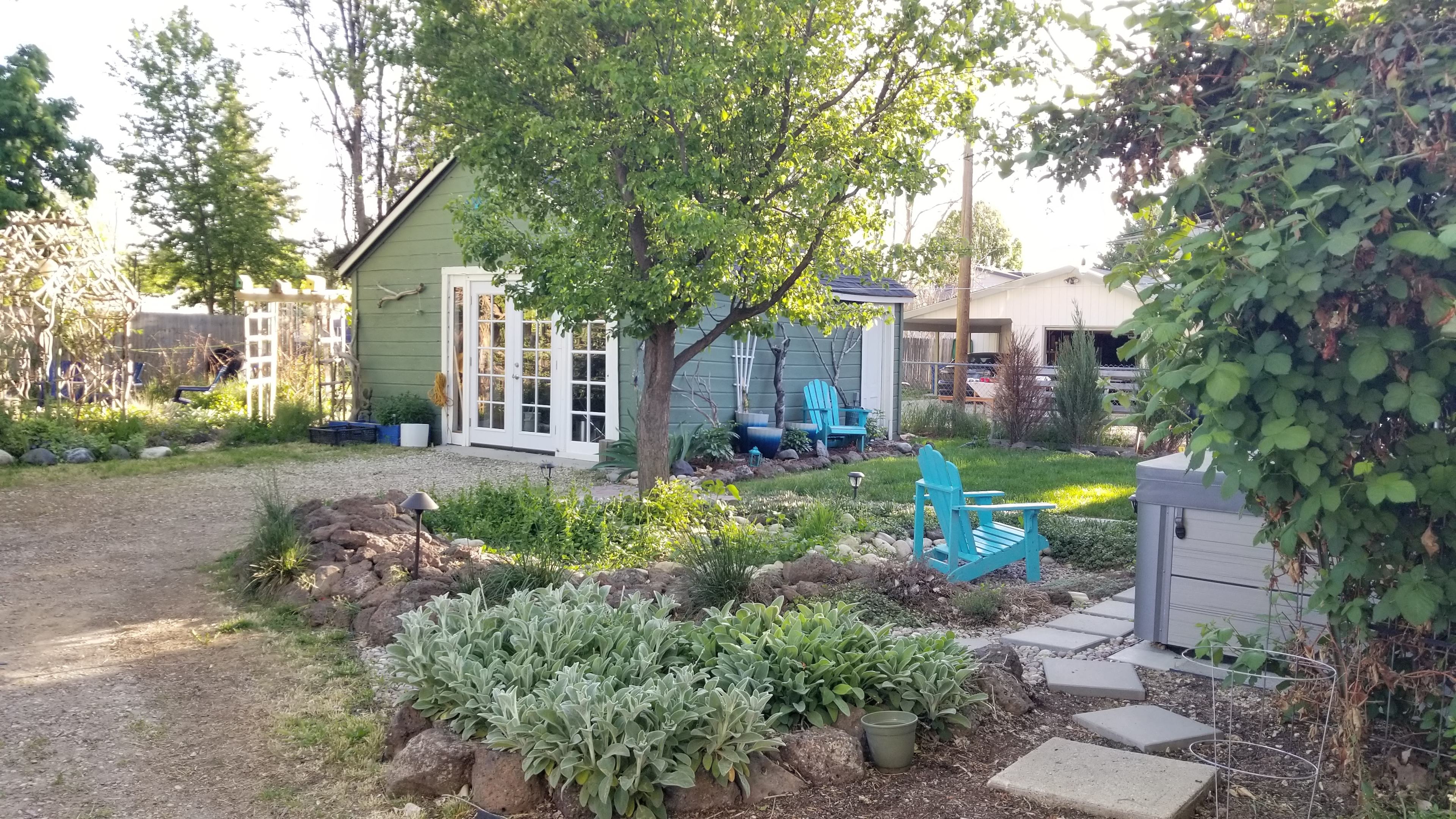 Private backyard oasis