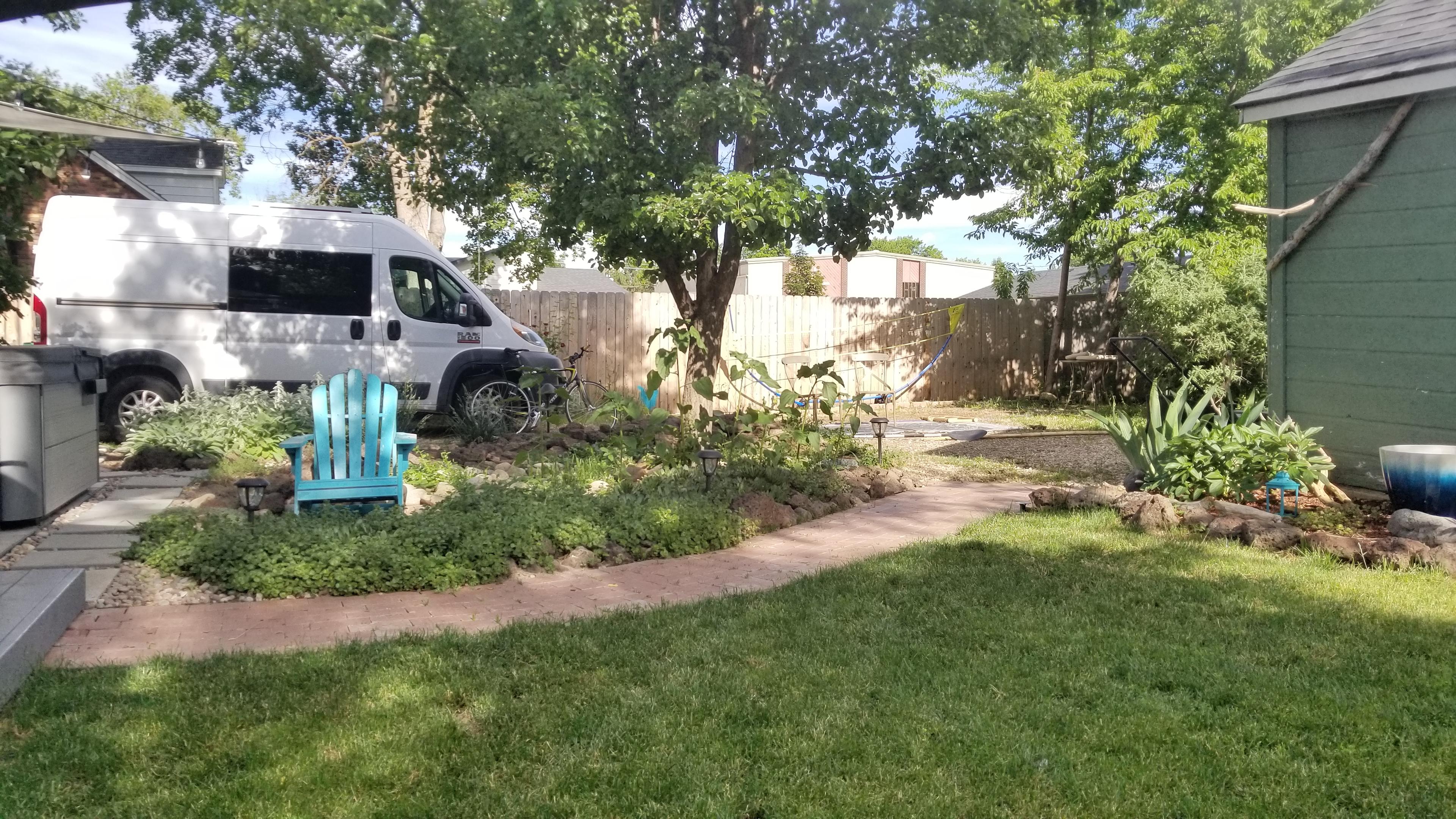 Private backyard oasis