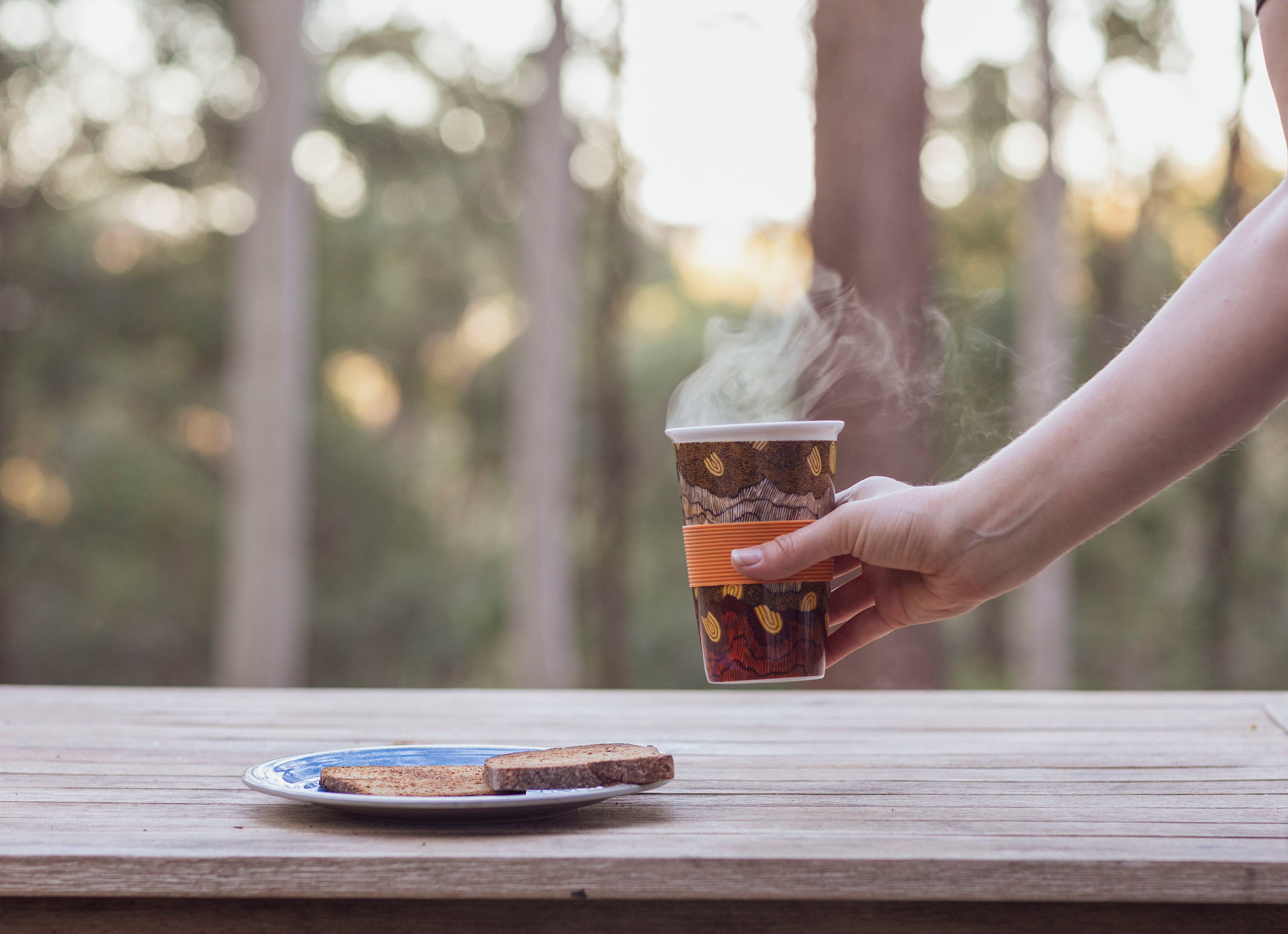 warm tea in the morning 