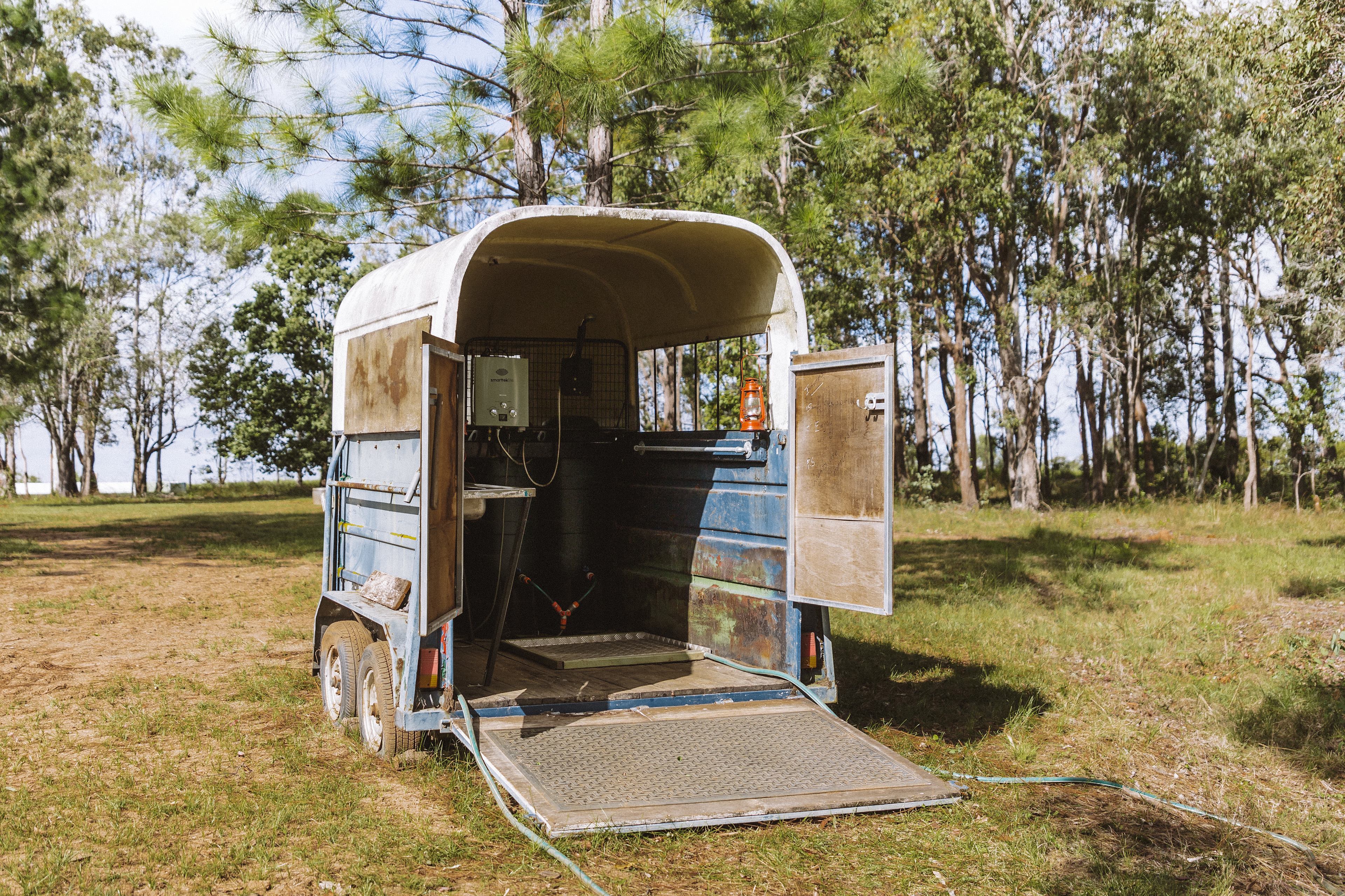 Outdoor shower option