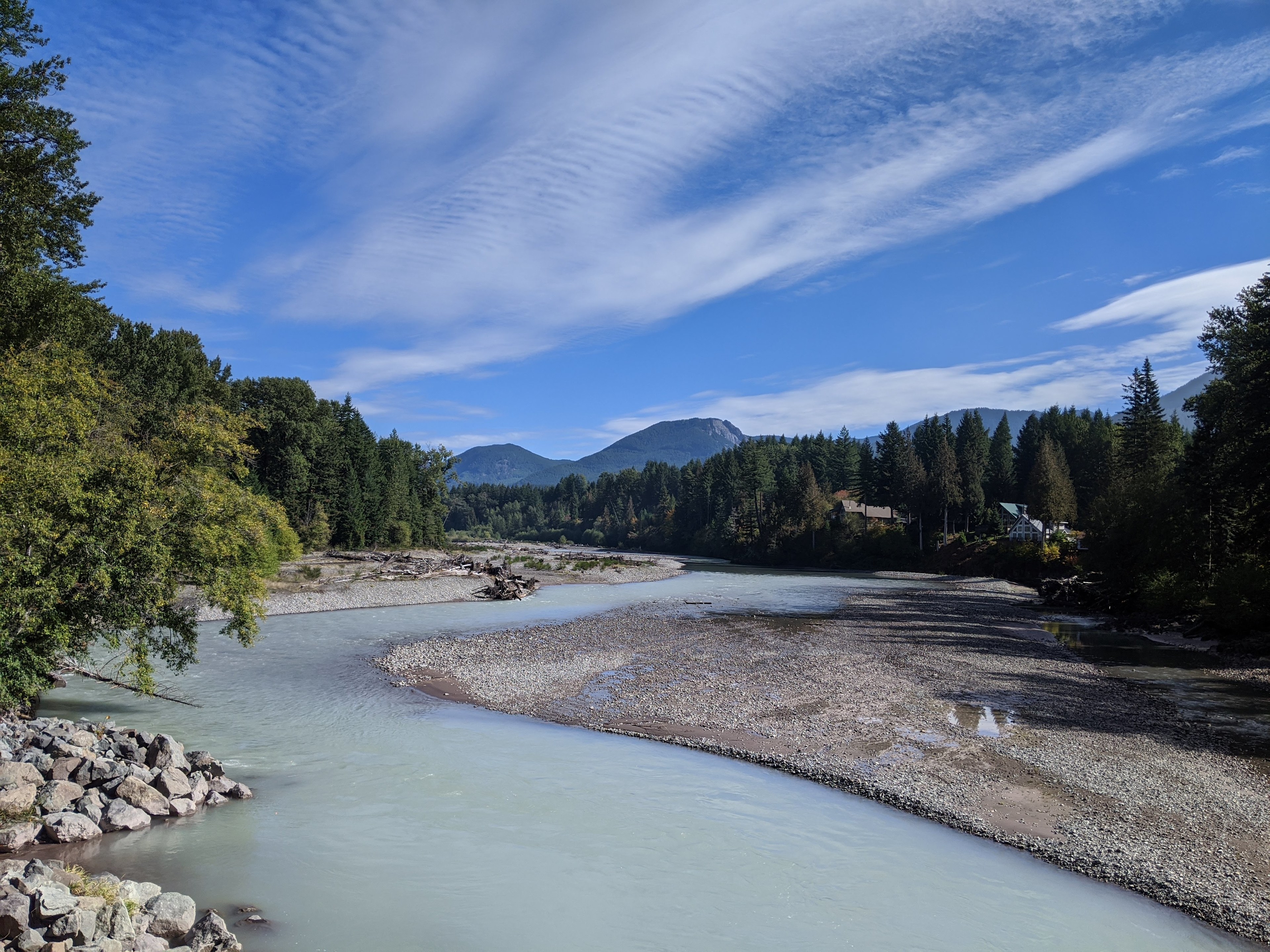 Cowlitz River on way to site.