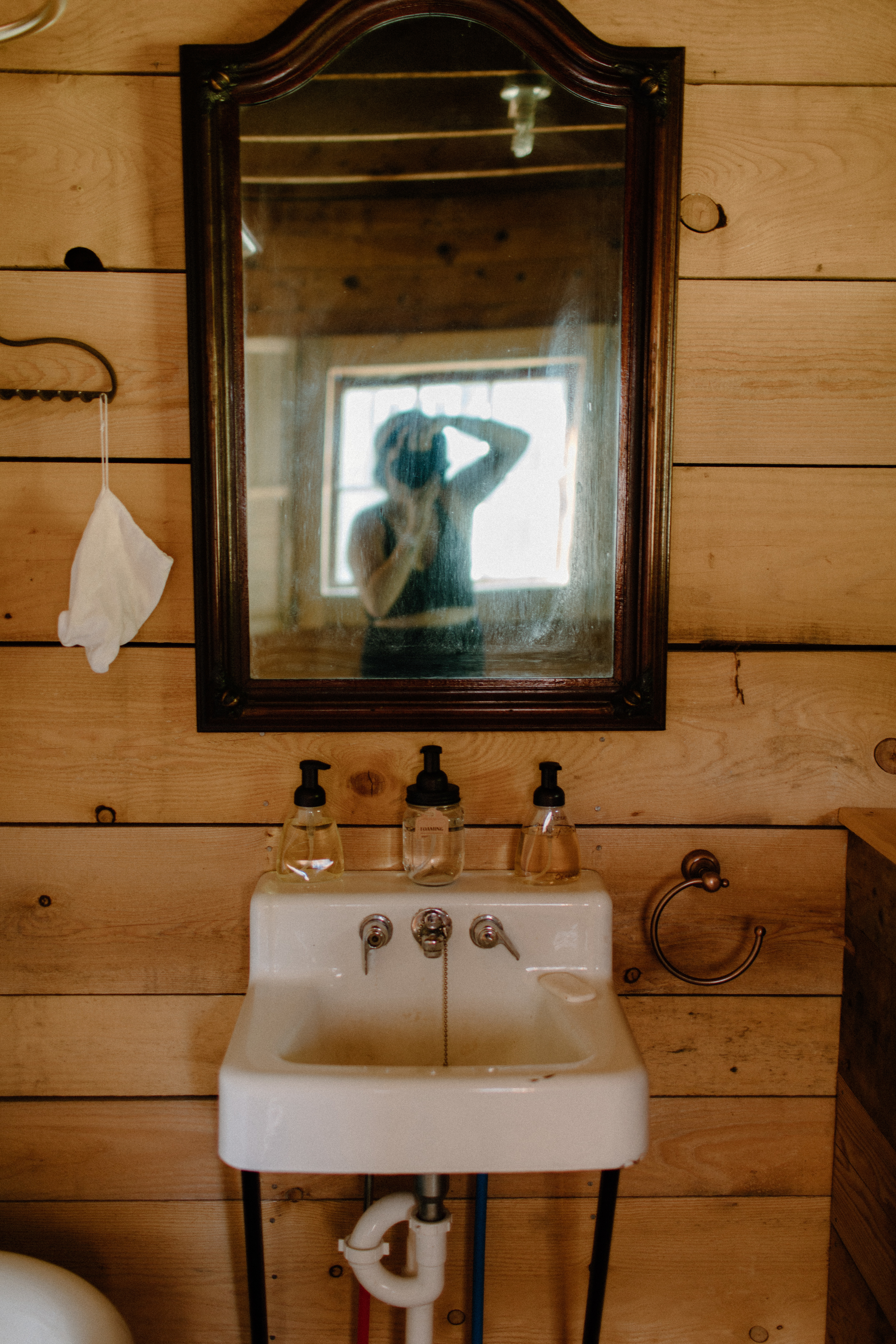 Exploring the garden.