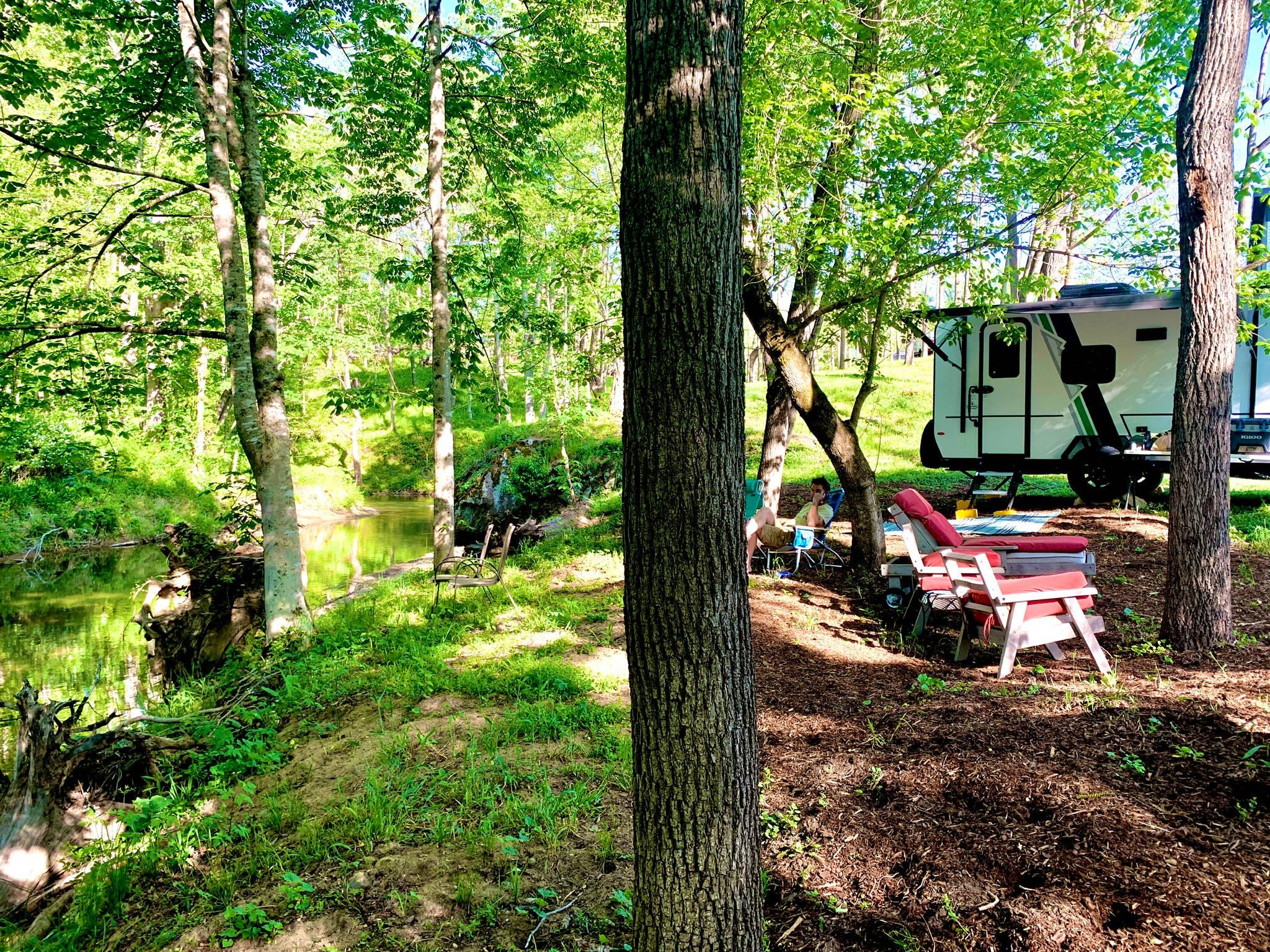 Nothing better than camping by the creek!