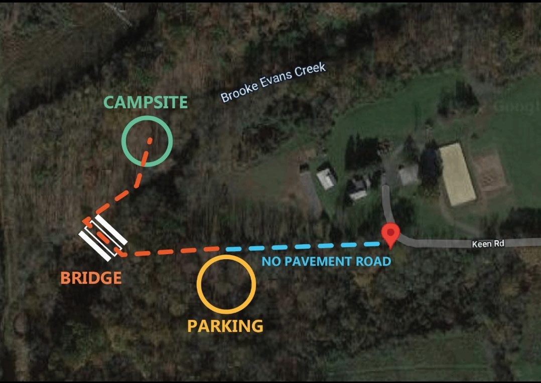 Secluded Creek Side Camping