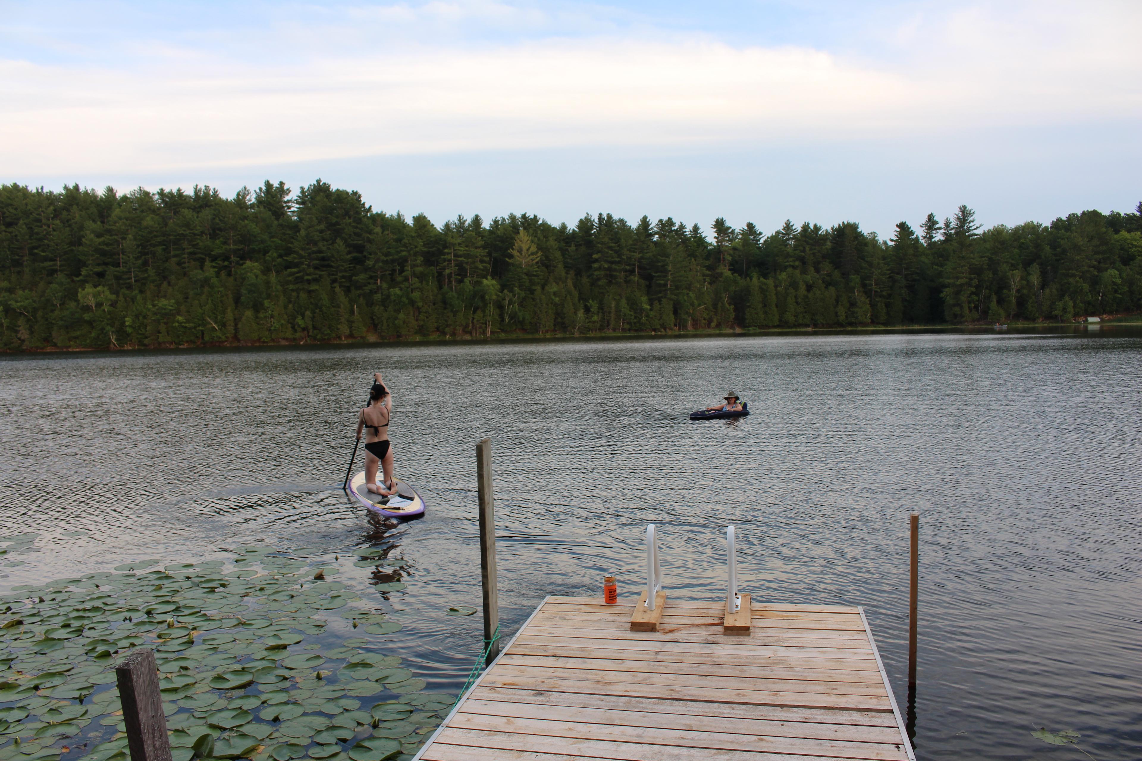 Launch your paddle board or kayak from the dock