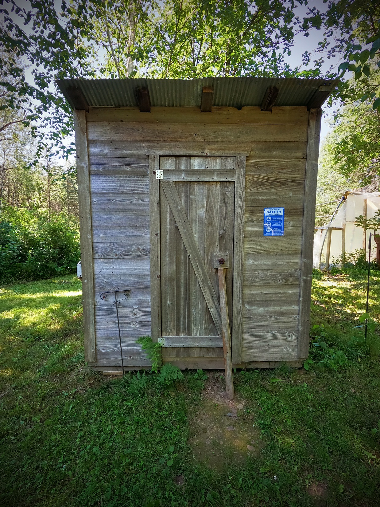 We may not have outdoor plumbing but we have this little beauty.