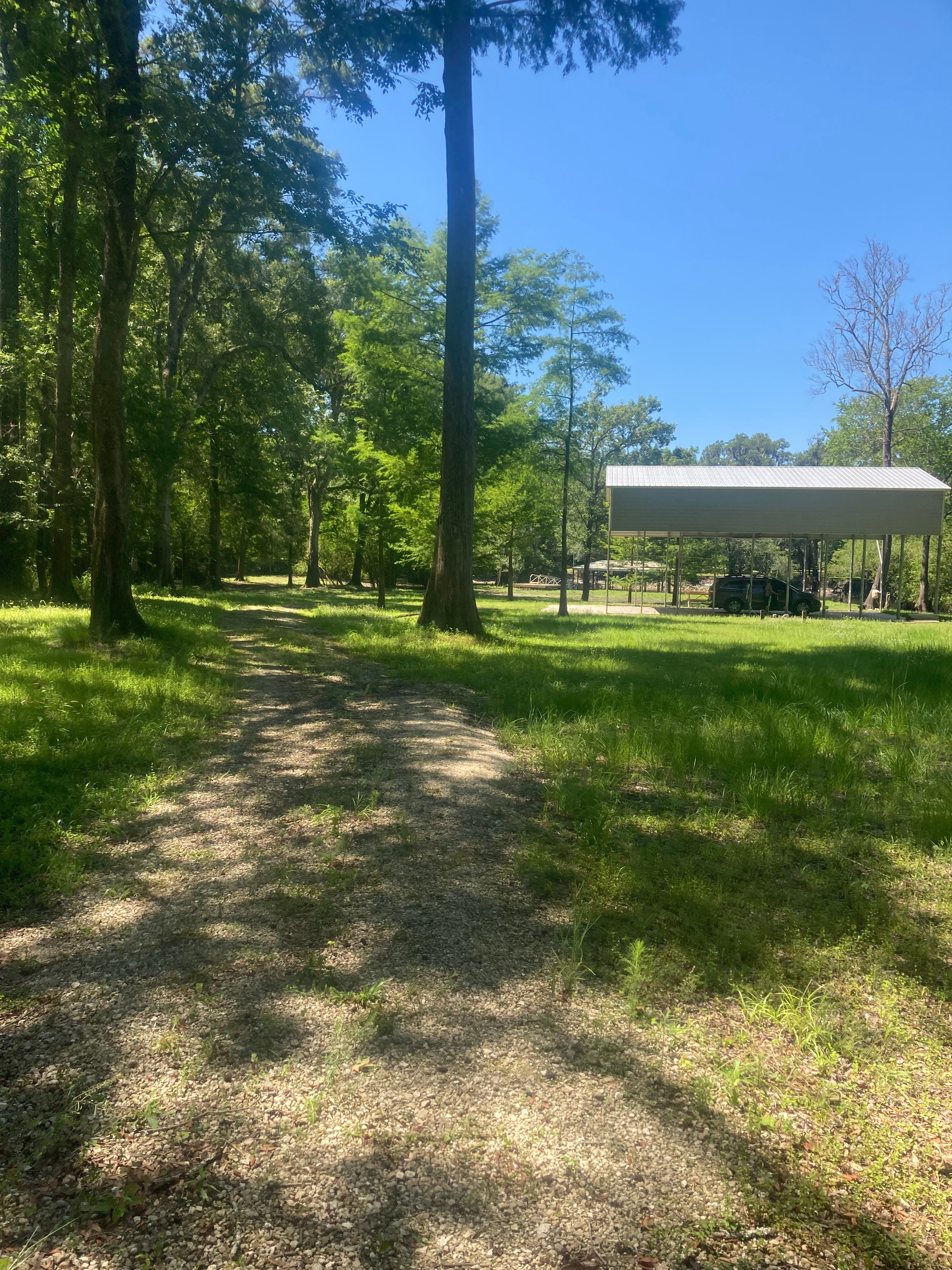 Entrance driveway to RV spot #1