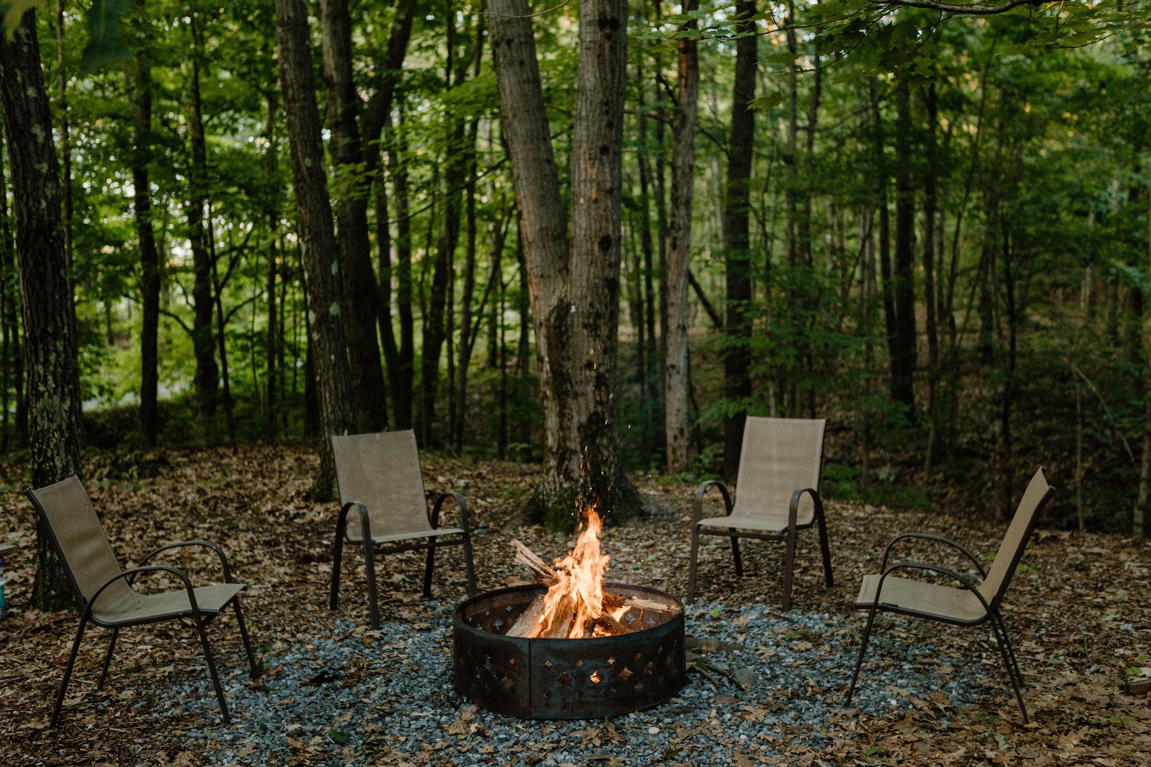 nice fire pit area