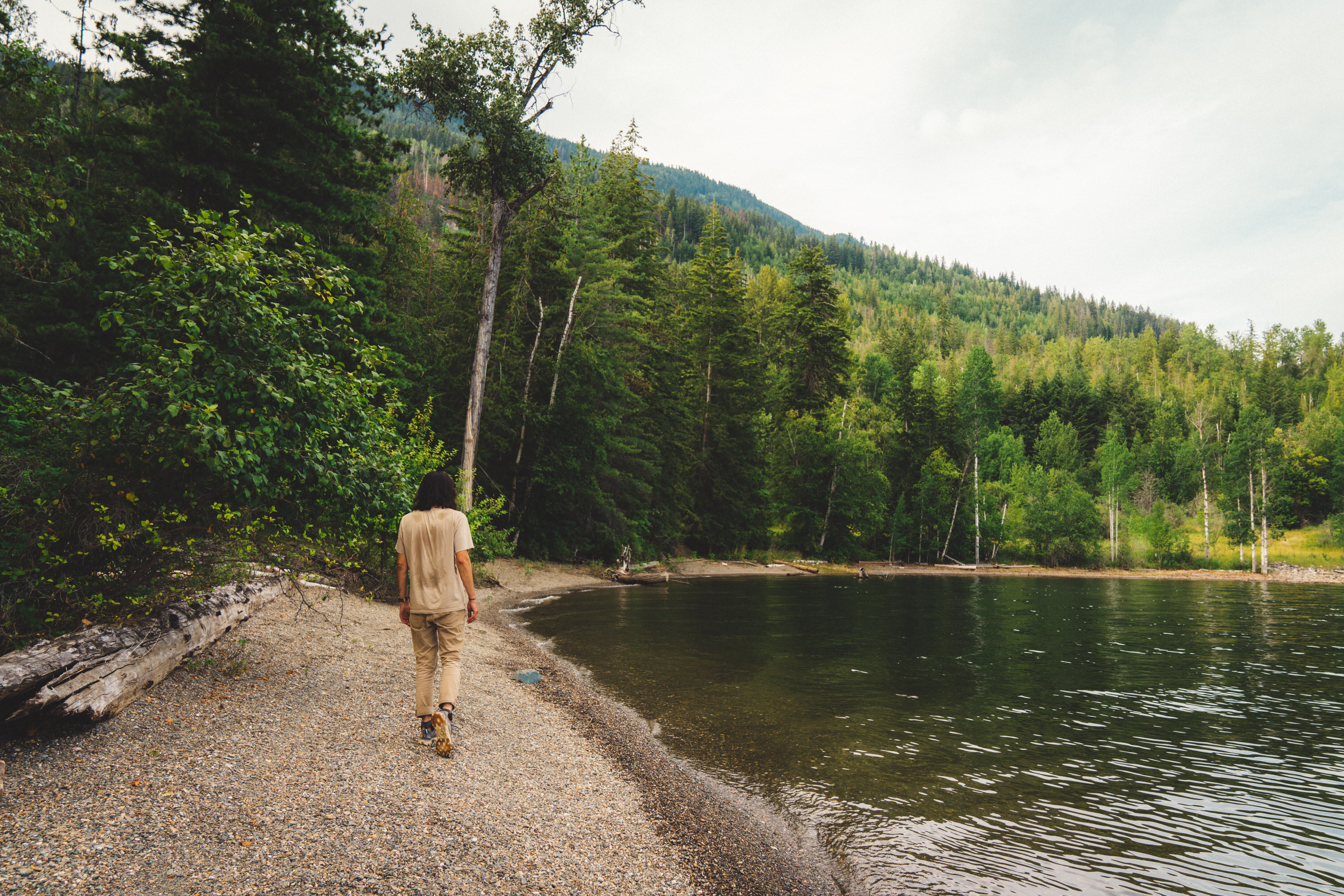 The semi-private bay on Shuswap Lake.