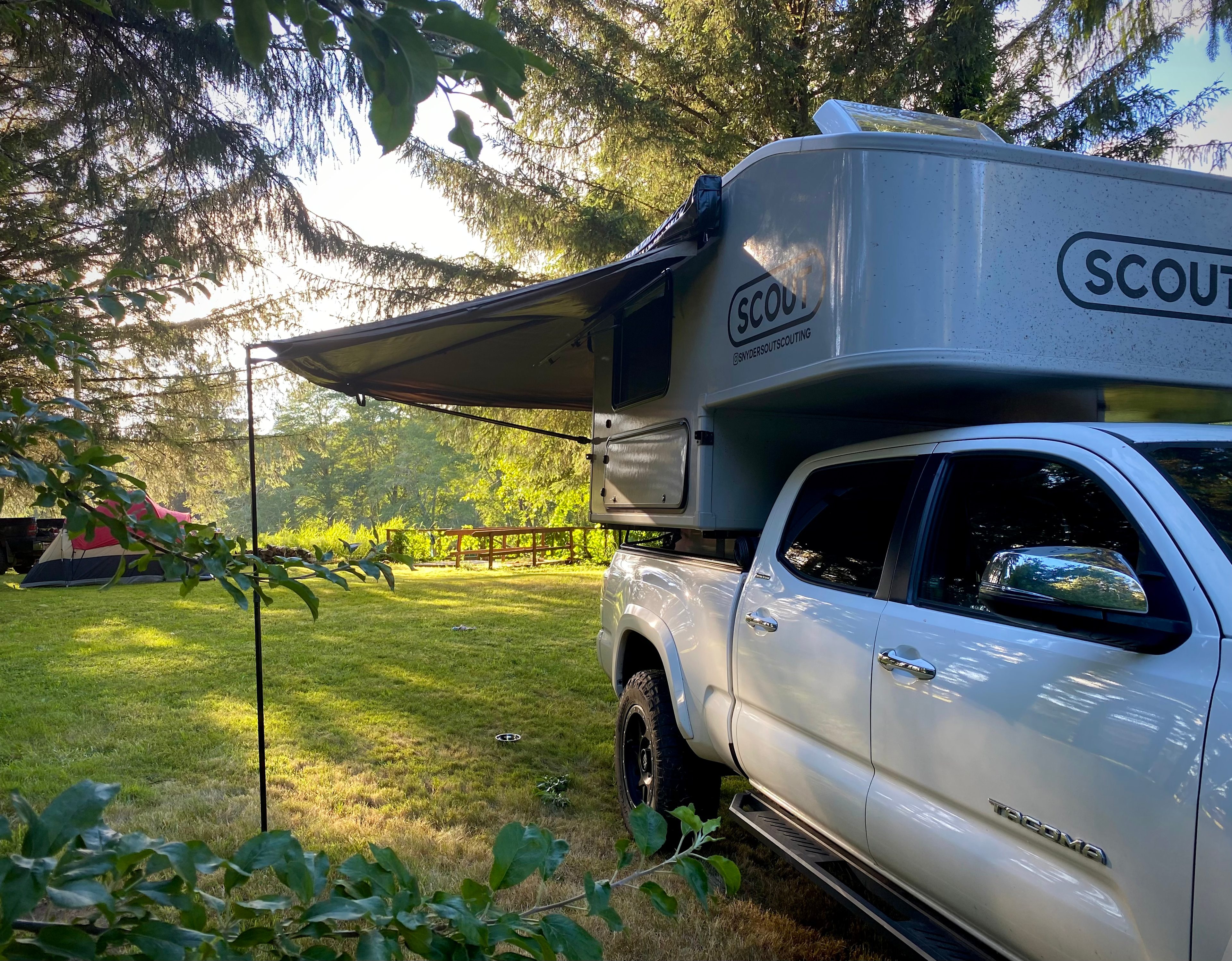 Camping at the Riverwood site