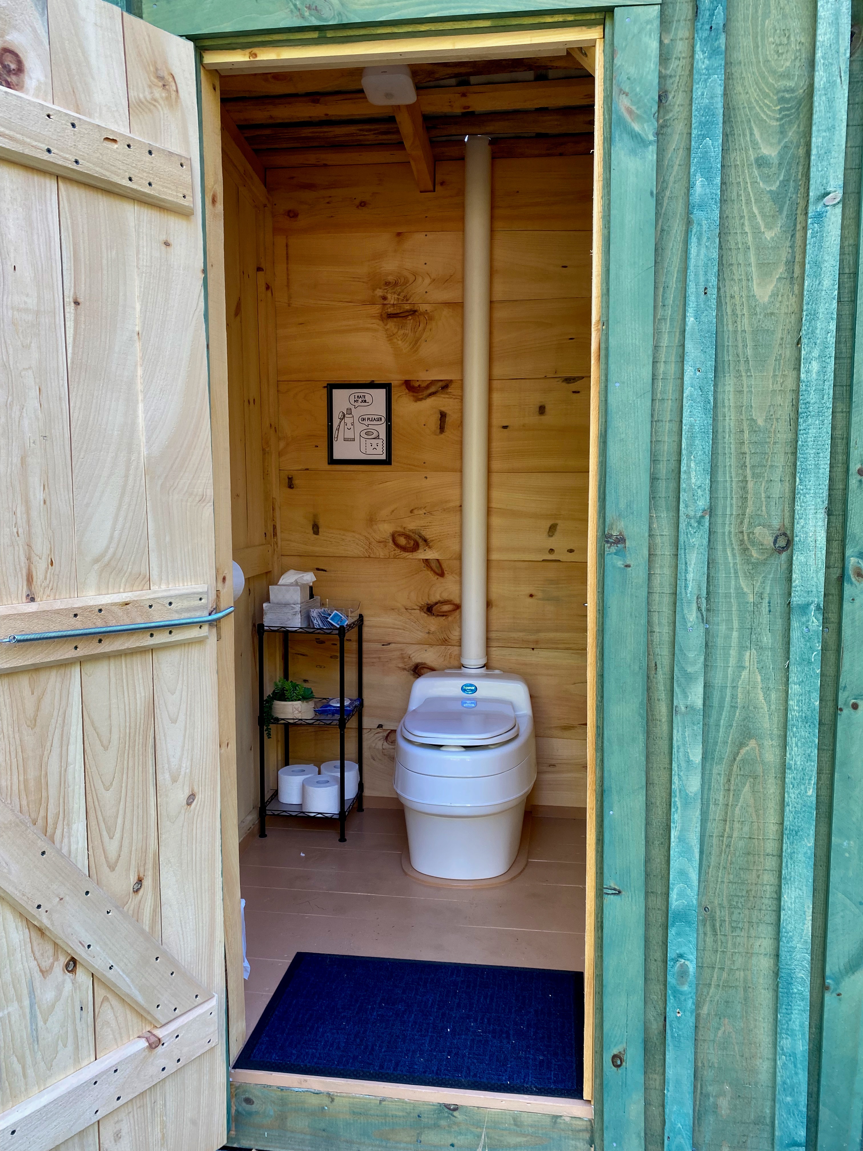 Bathroom, composting toilet