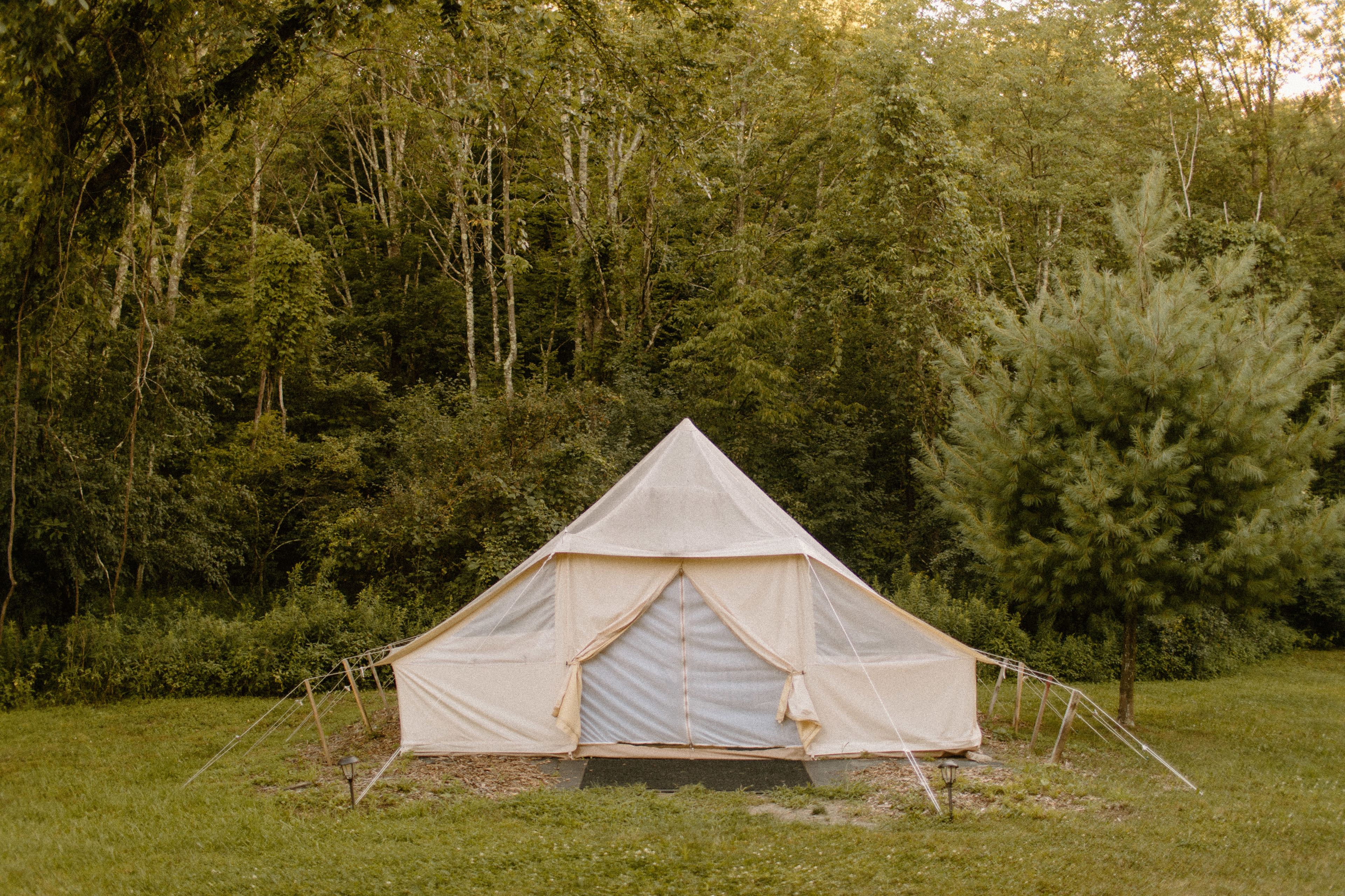 The exterior of our tent.