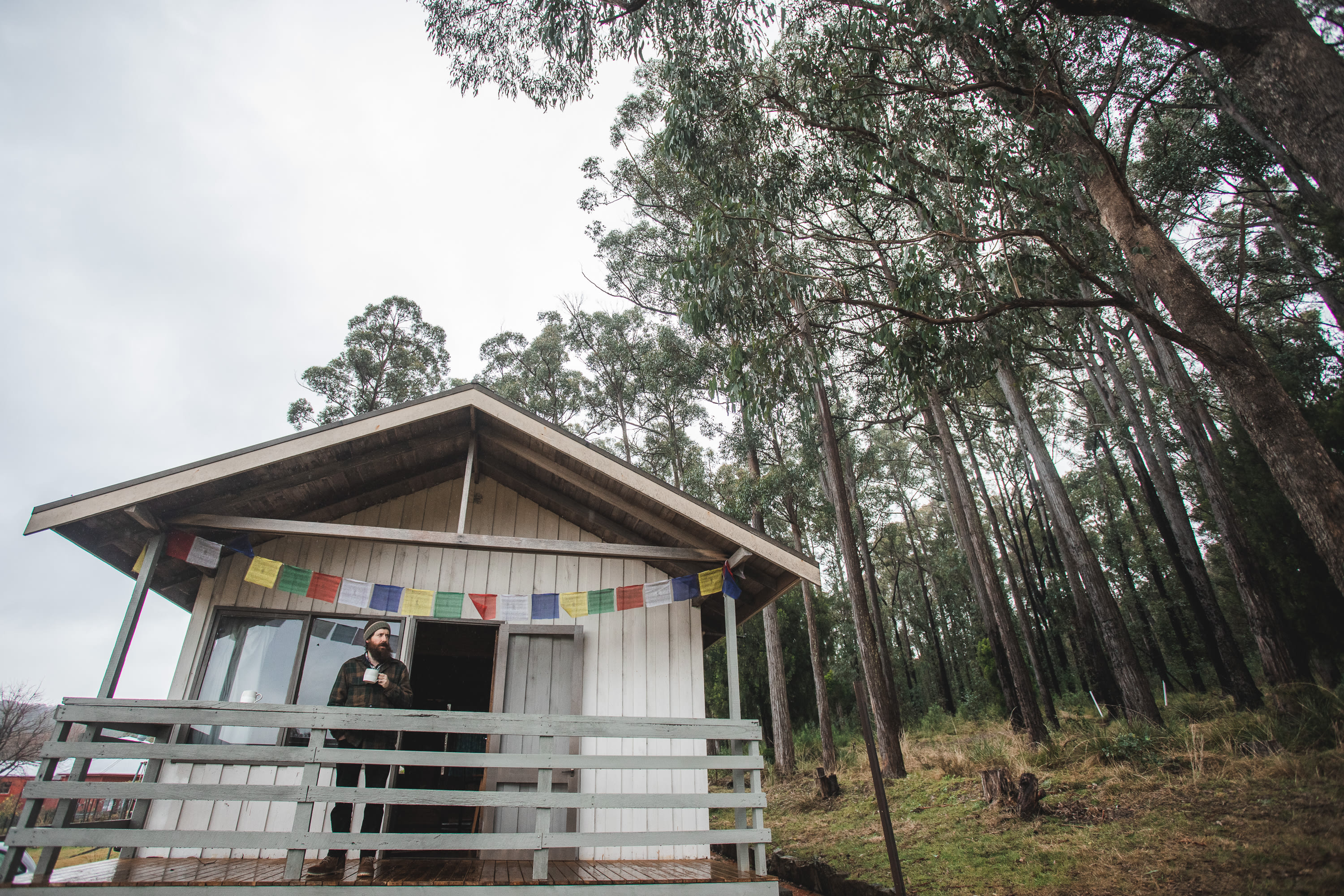 Enjoying some coffee with a view on the balcony