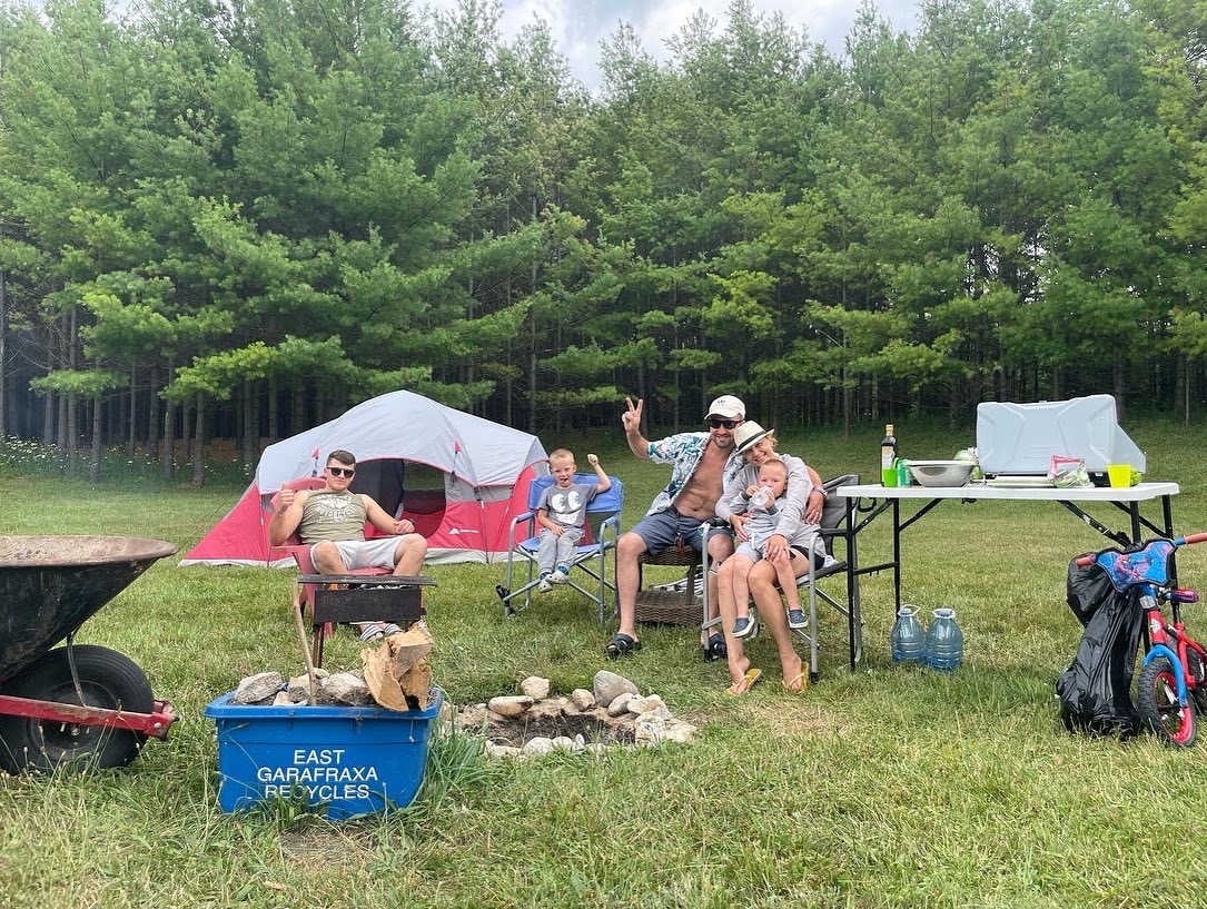 Campers enjoying 