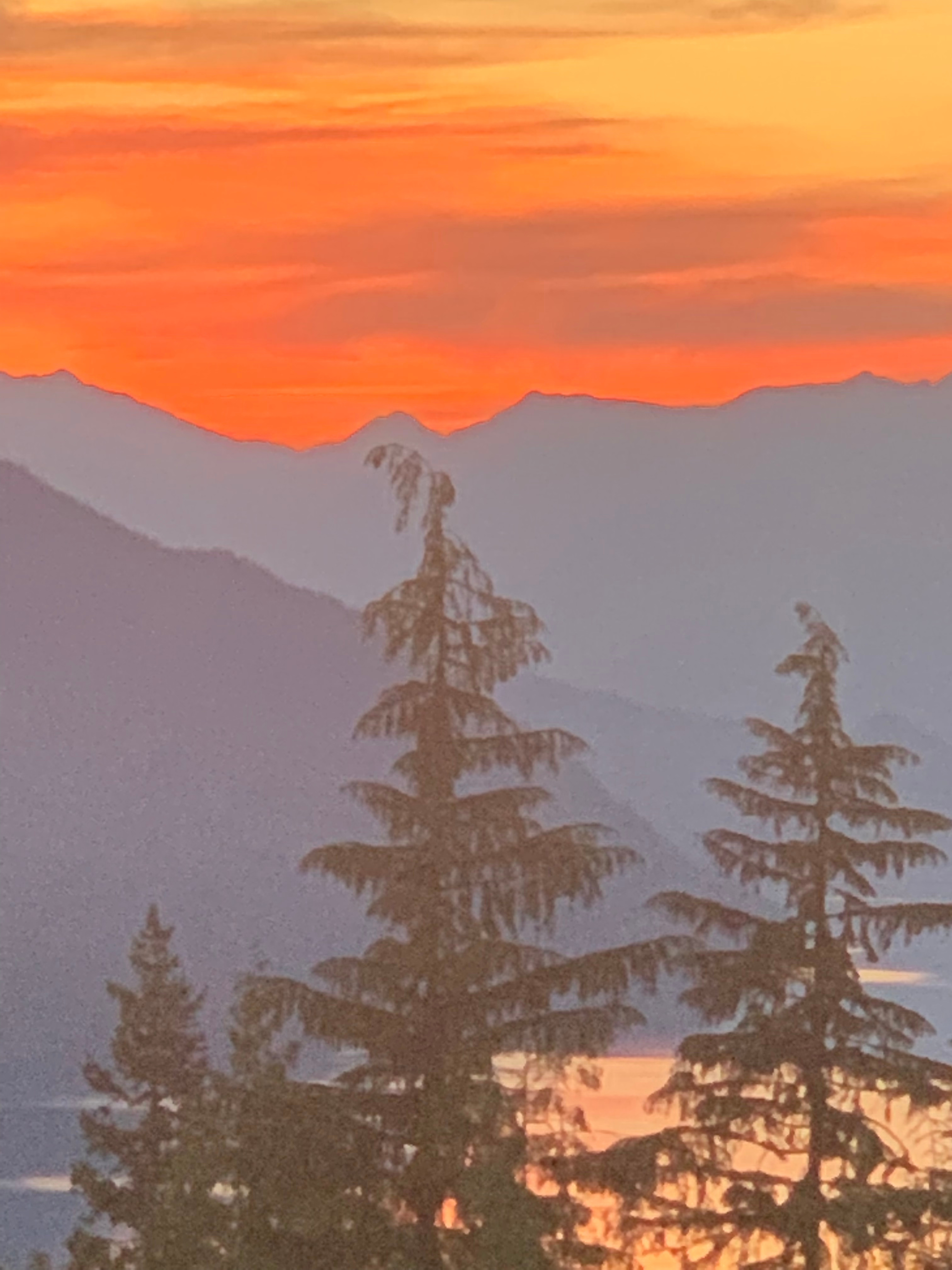 Sunset from camp