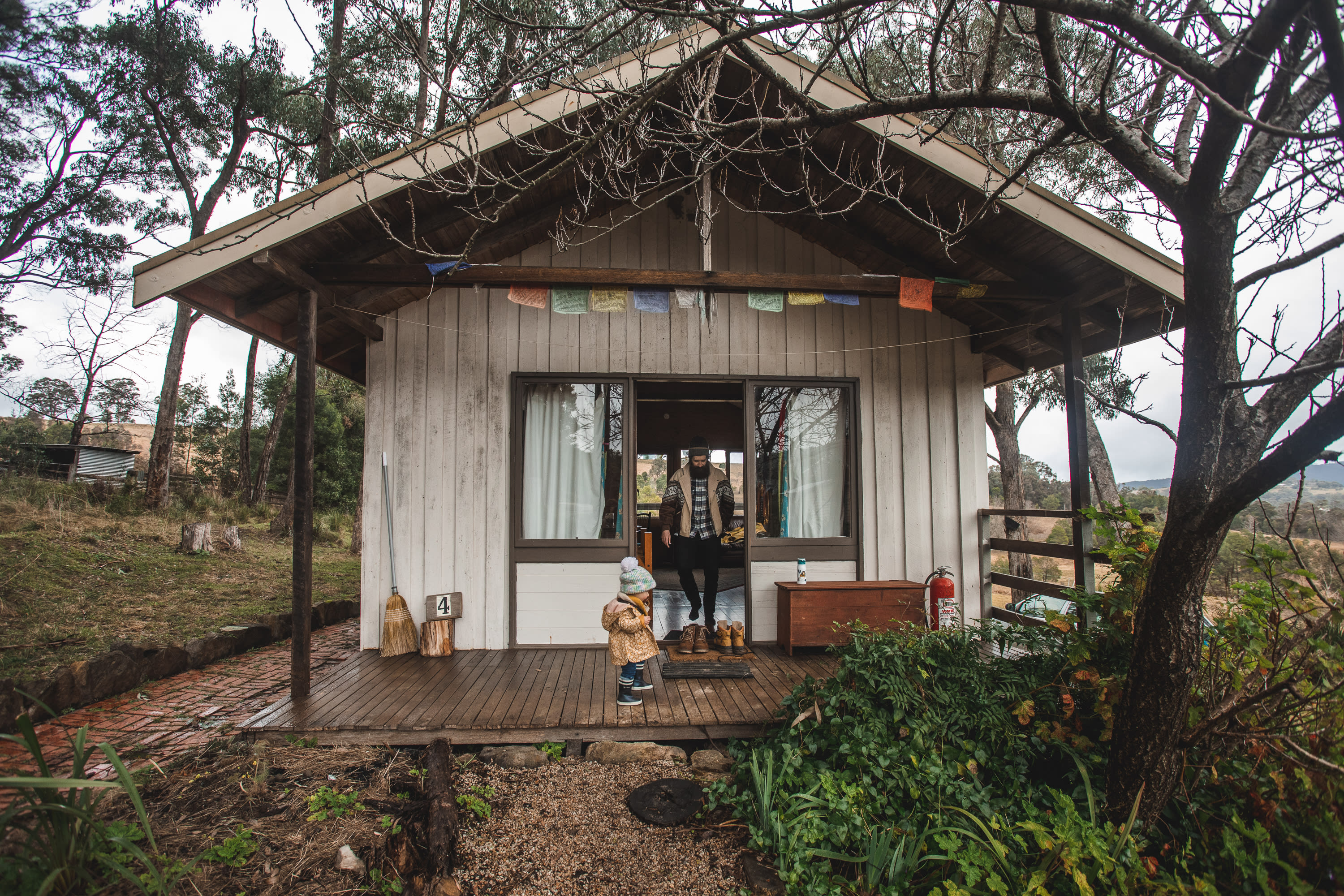 Front view of the cabin