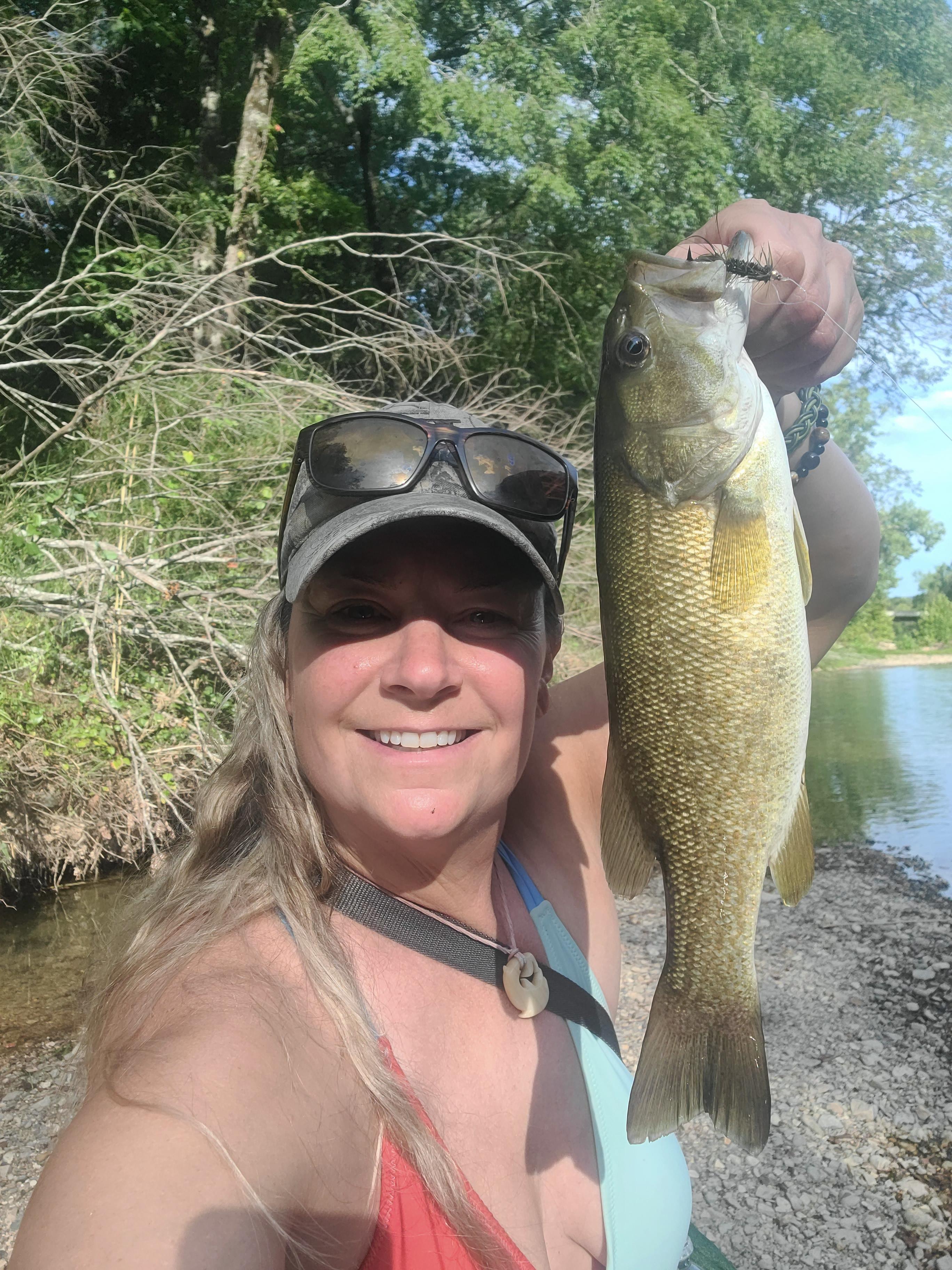 We caught several nice smallmouth.