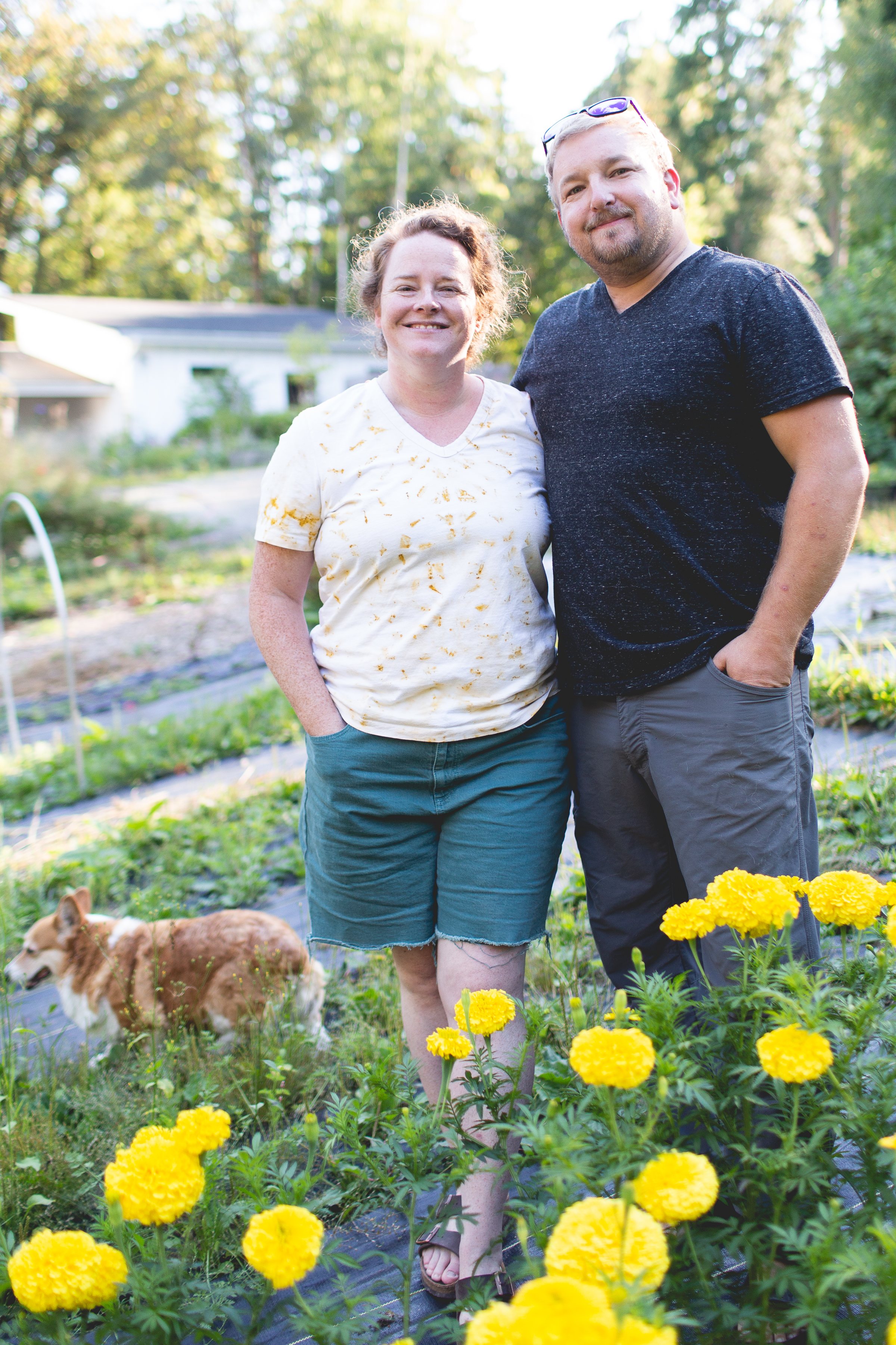 Your hosts, Jodi, Aaron & Mabel