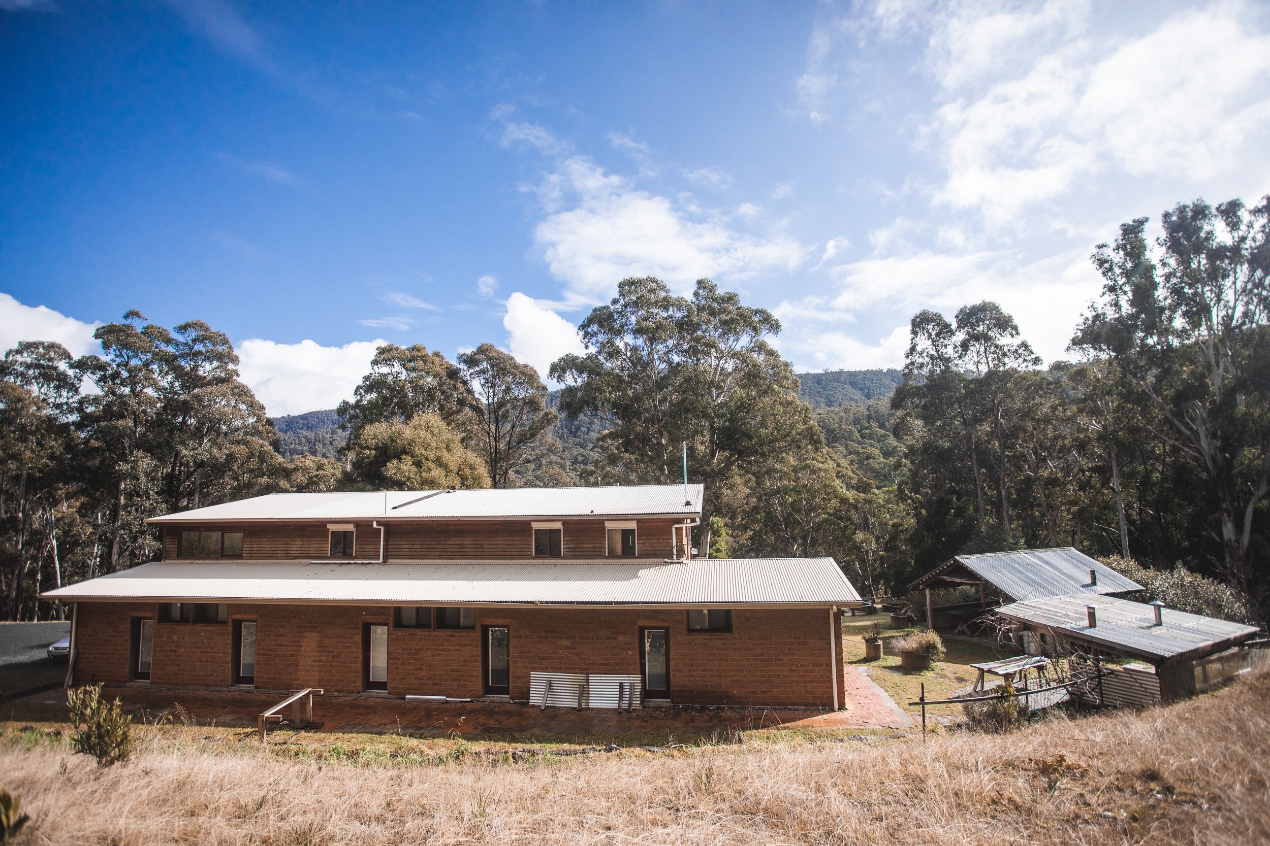 Back view of the retreat
