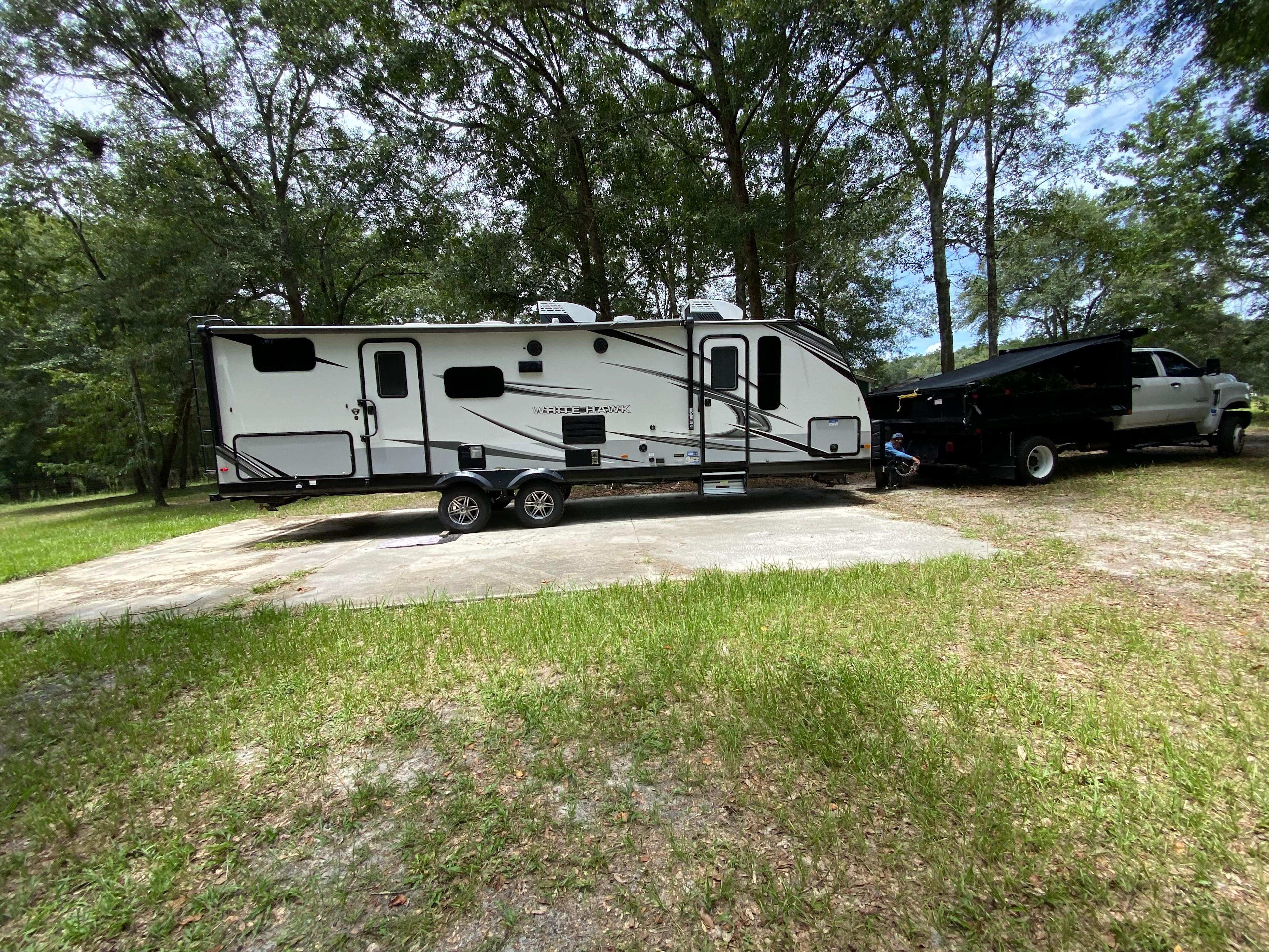 Concrete pad for rv
