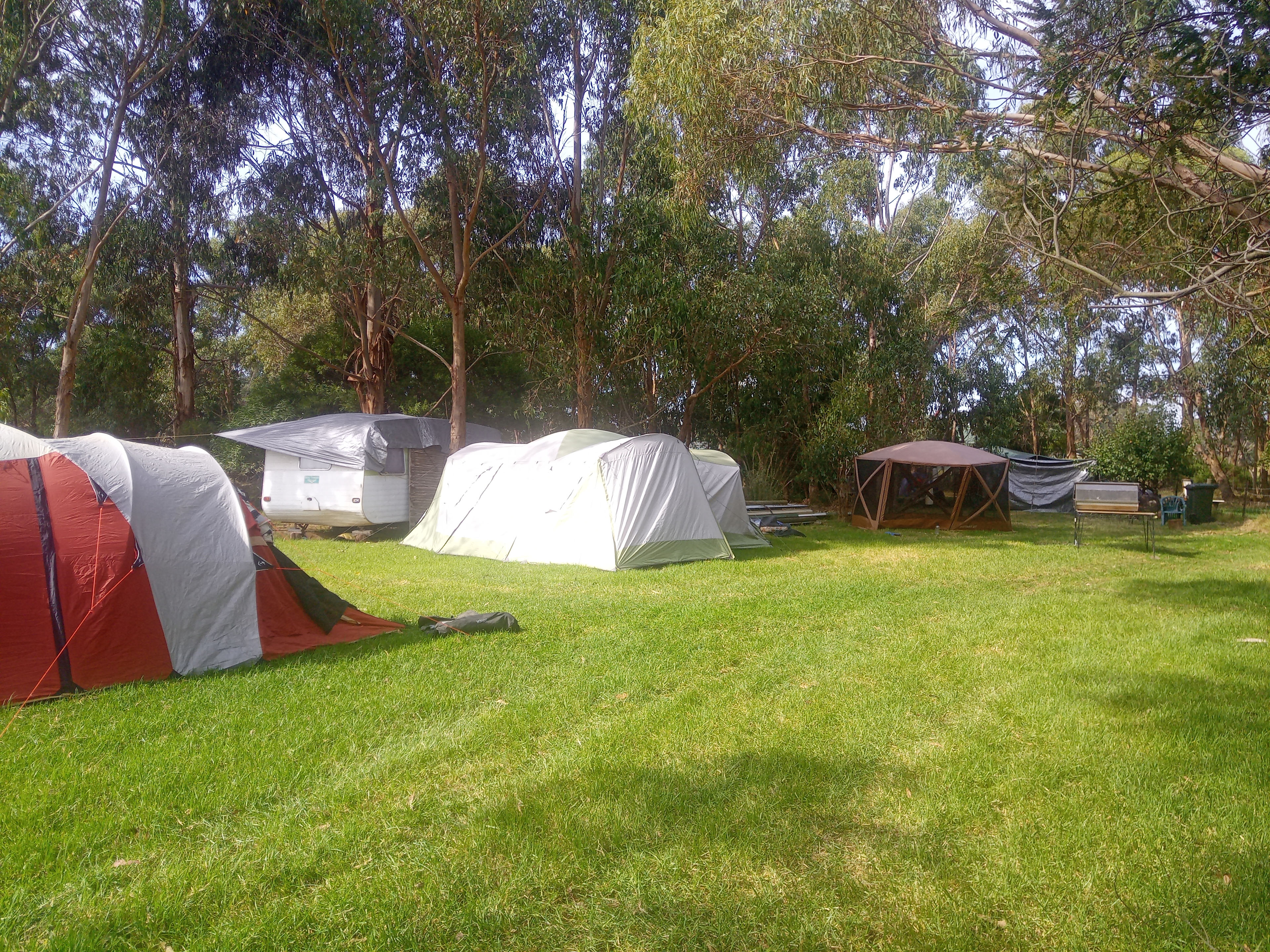 Plenty of space for everyone and kitchen tent available to hire