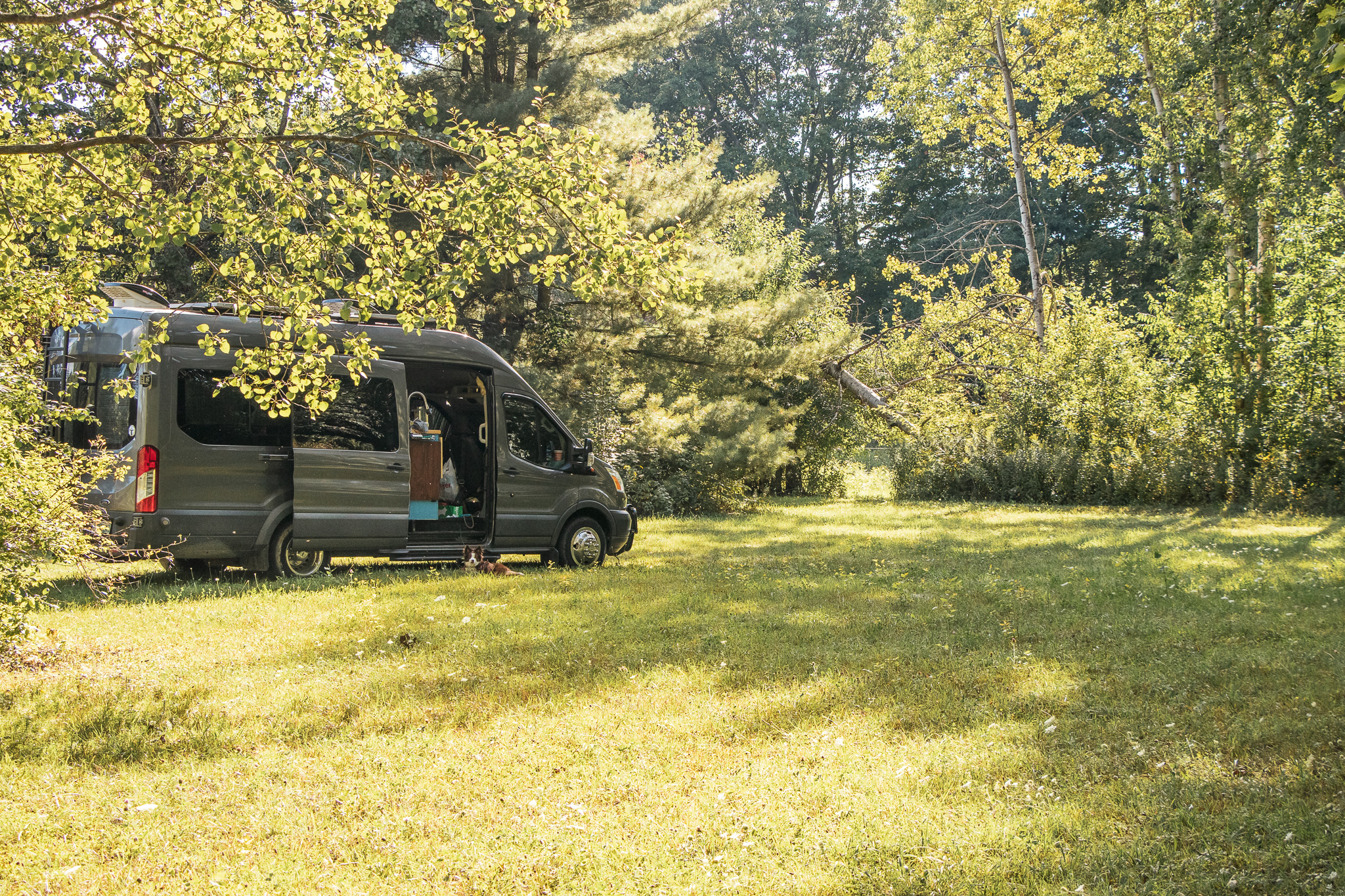 Where we parked, there was shade for most of the day