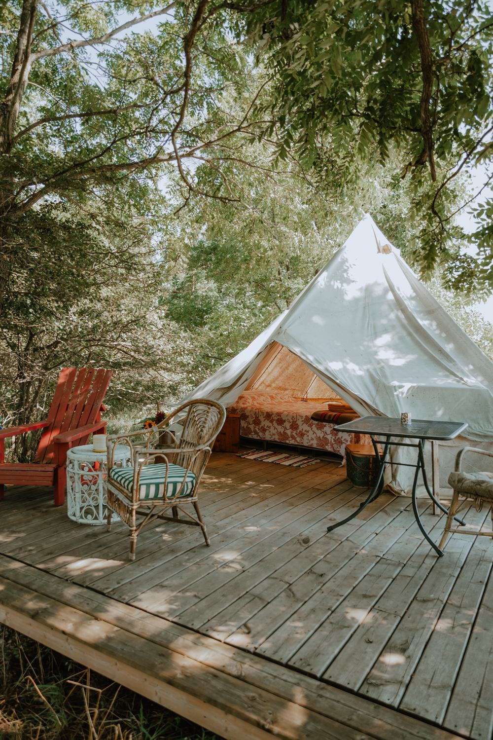 Sit on the large deck and enjoy the peacefulness of the area. 