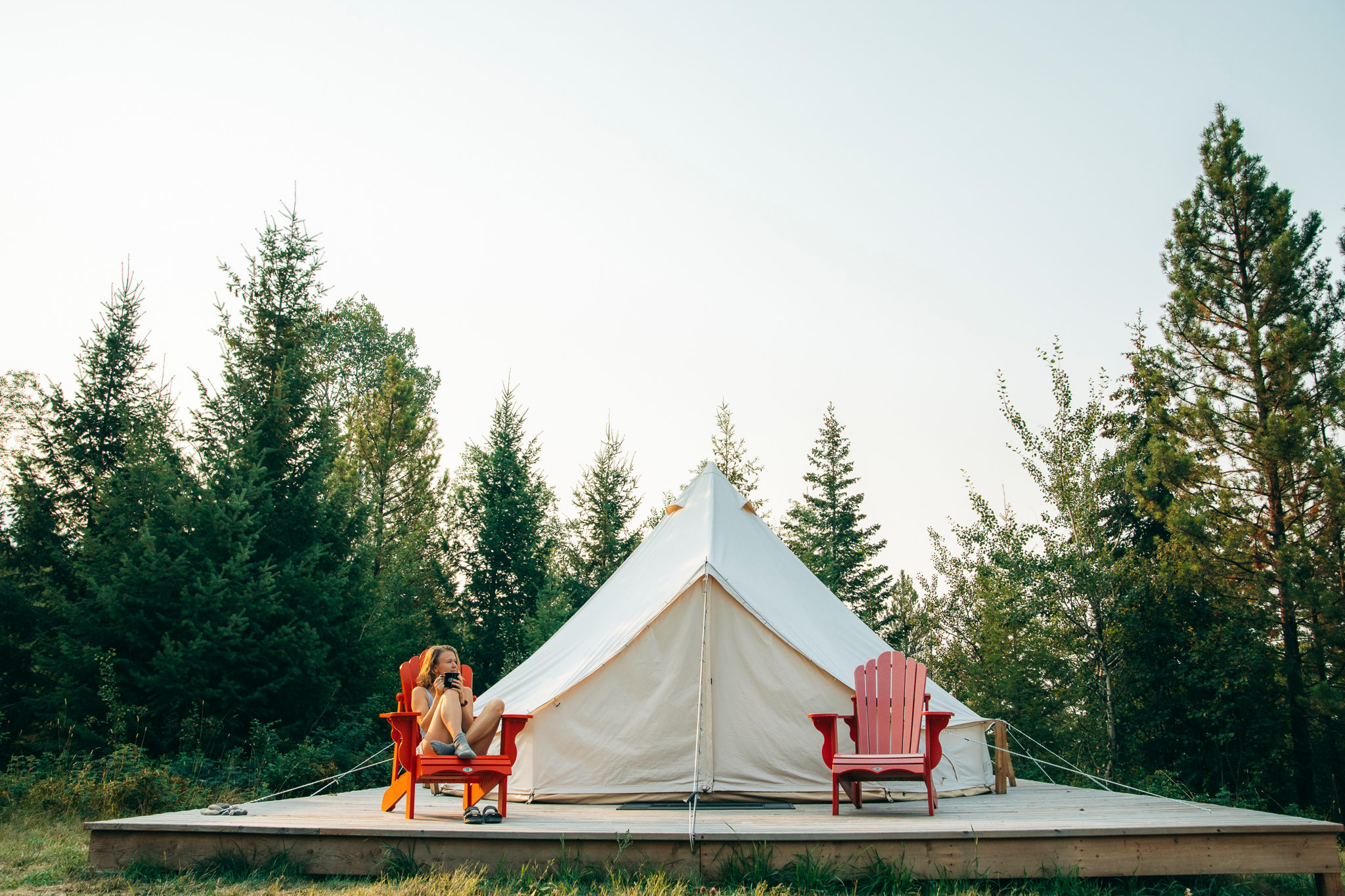 3 wonderful glamping tents that fit up to 4 people.