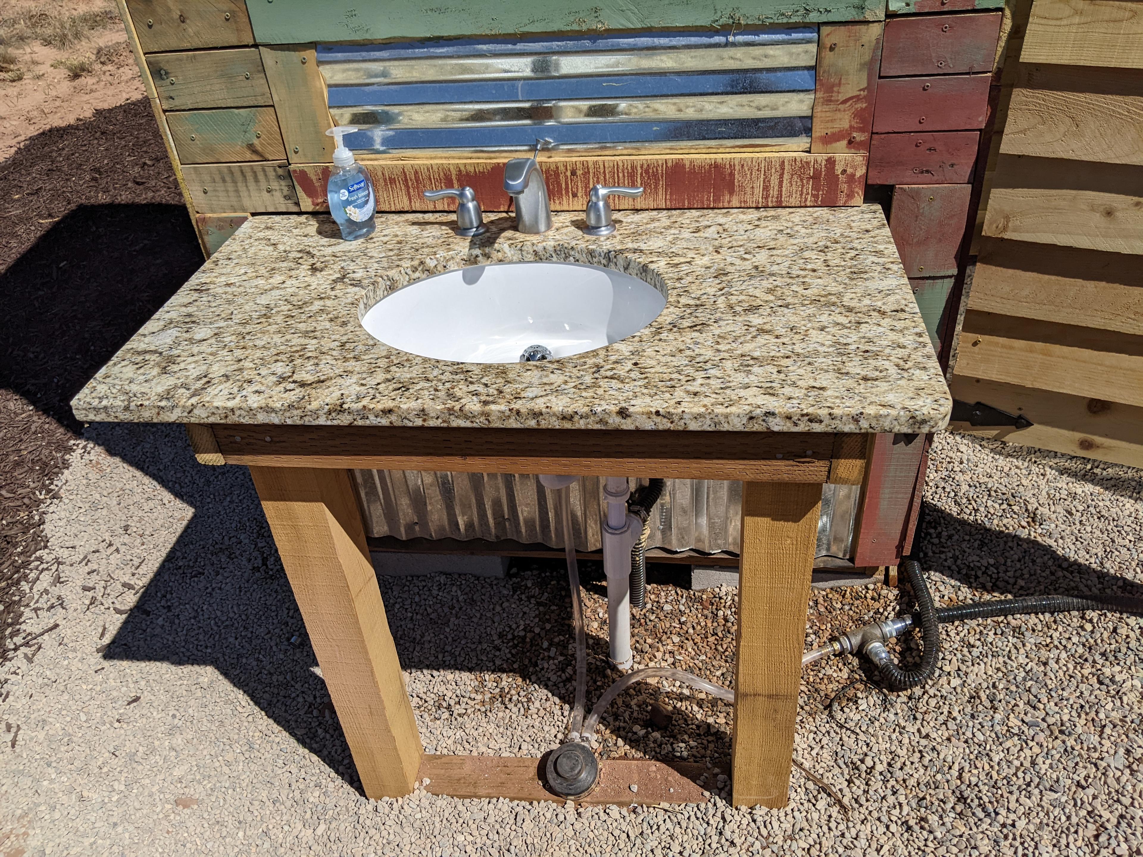 Outdoor Sink (foot pump)