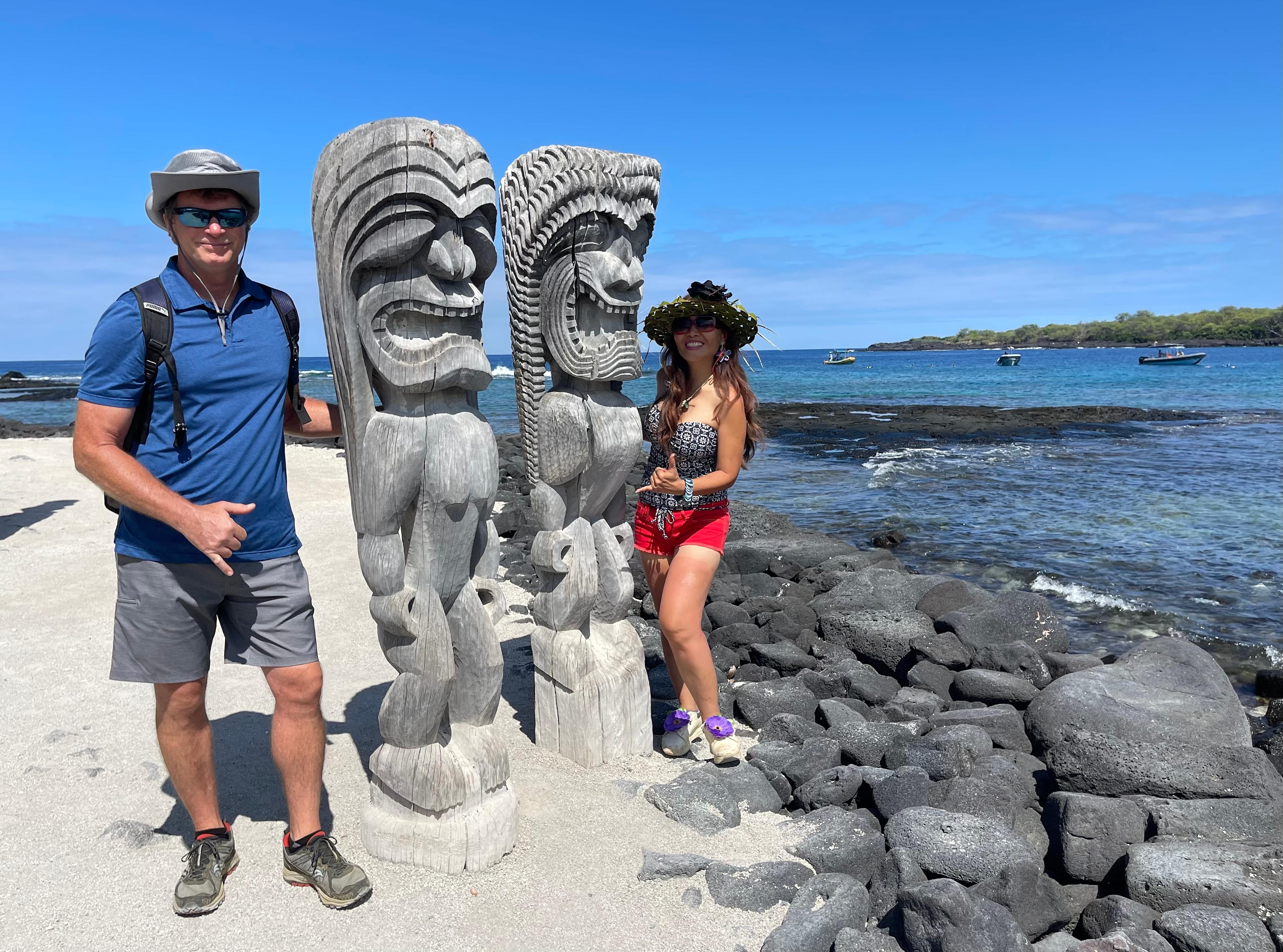 *We drove around the whole entire big island, and visited the Pu’uhona O Honaunau National History Park, so breathtaking,🏝.