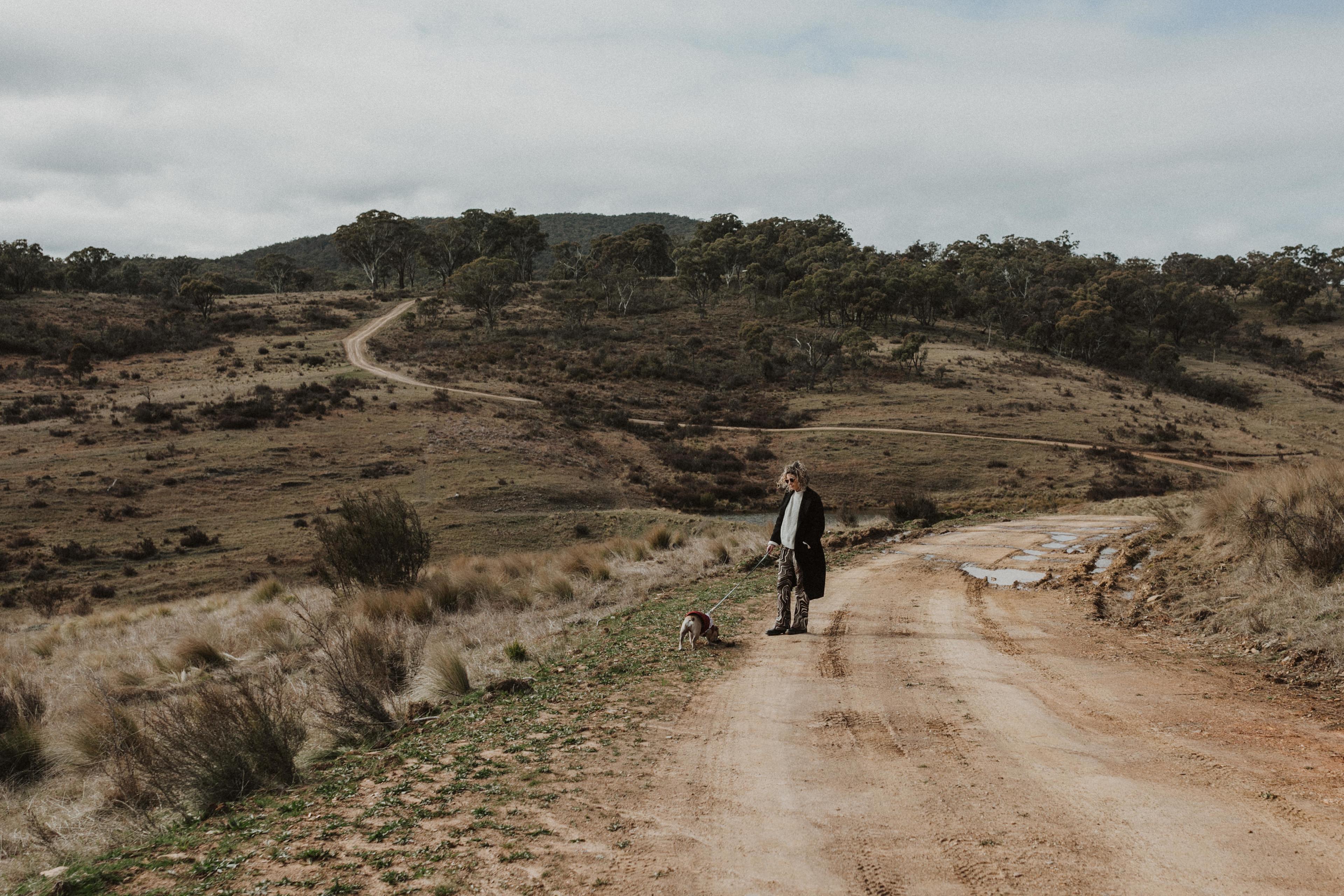 Walking around the beautiful property