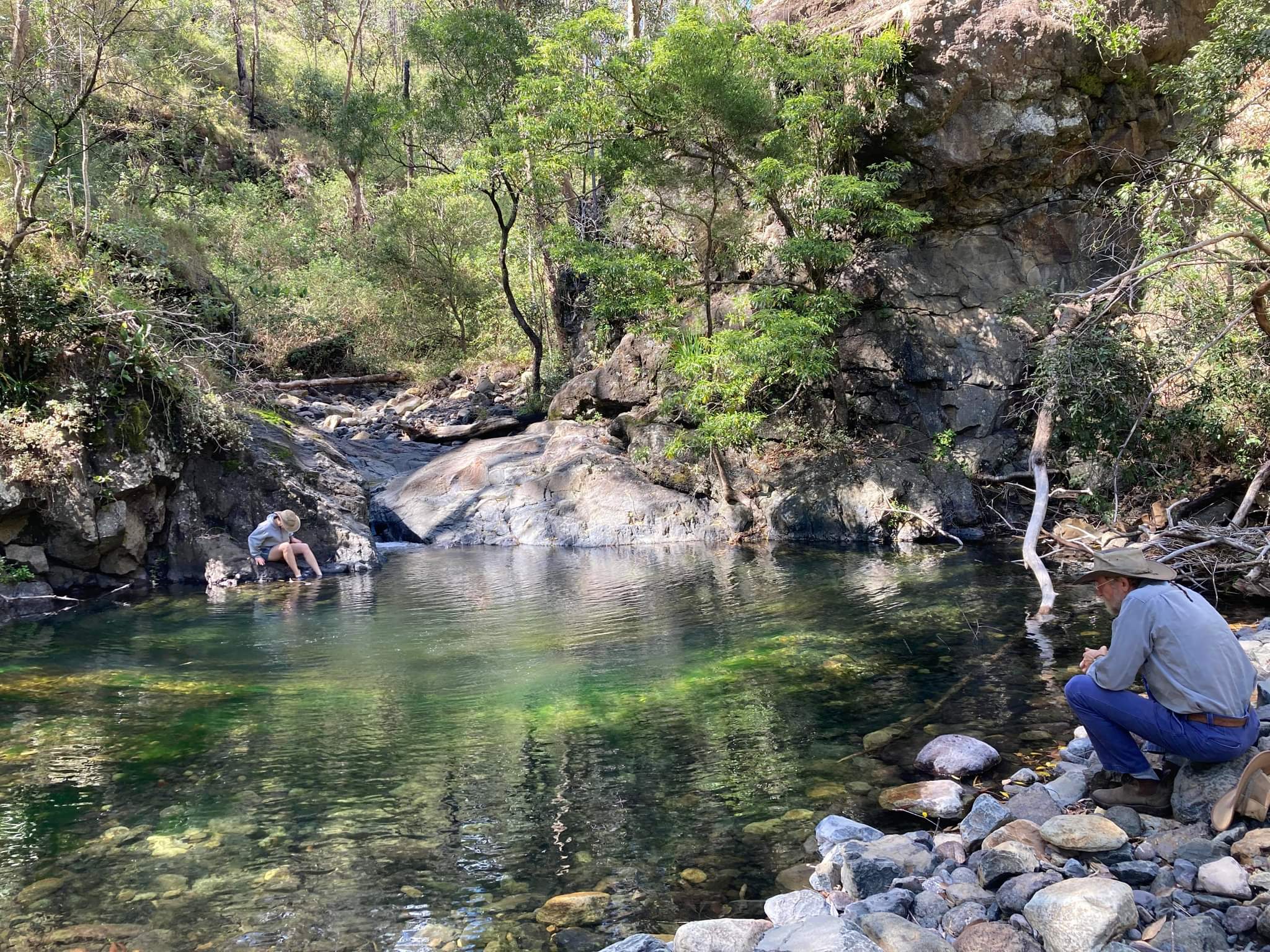 Basin Rock Hole Walk (2.5hr round trip, beginner level) - This beautiful swimming hole is the deepest on the property, and during the wet season boasts a small waterfall. 