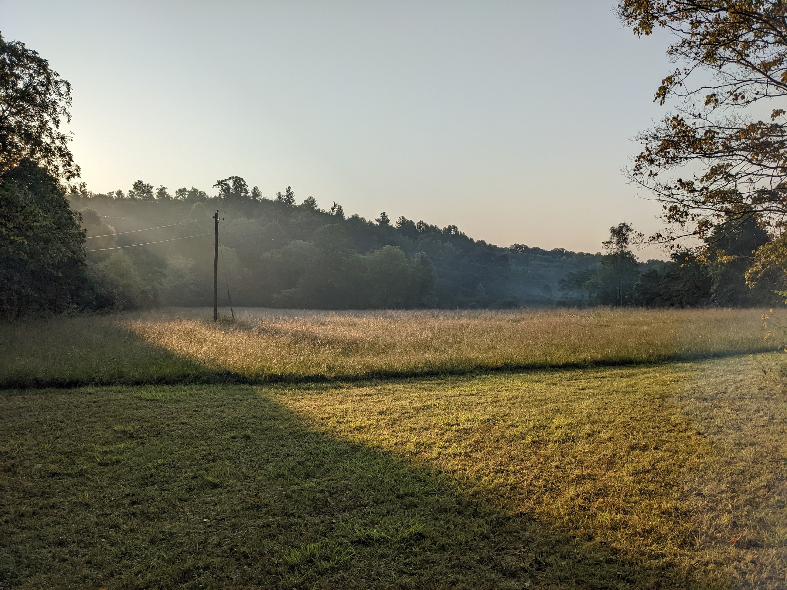 View from the campsite in the morning