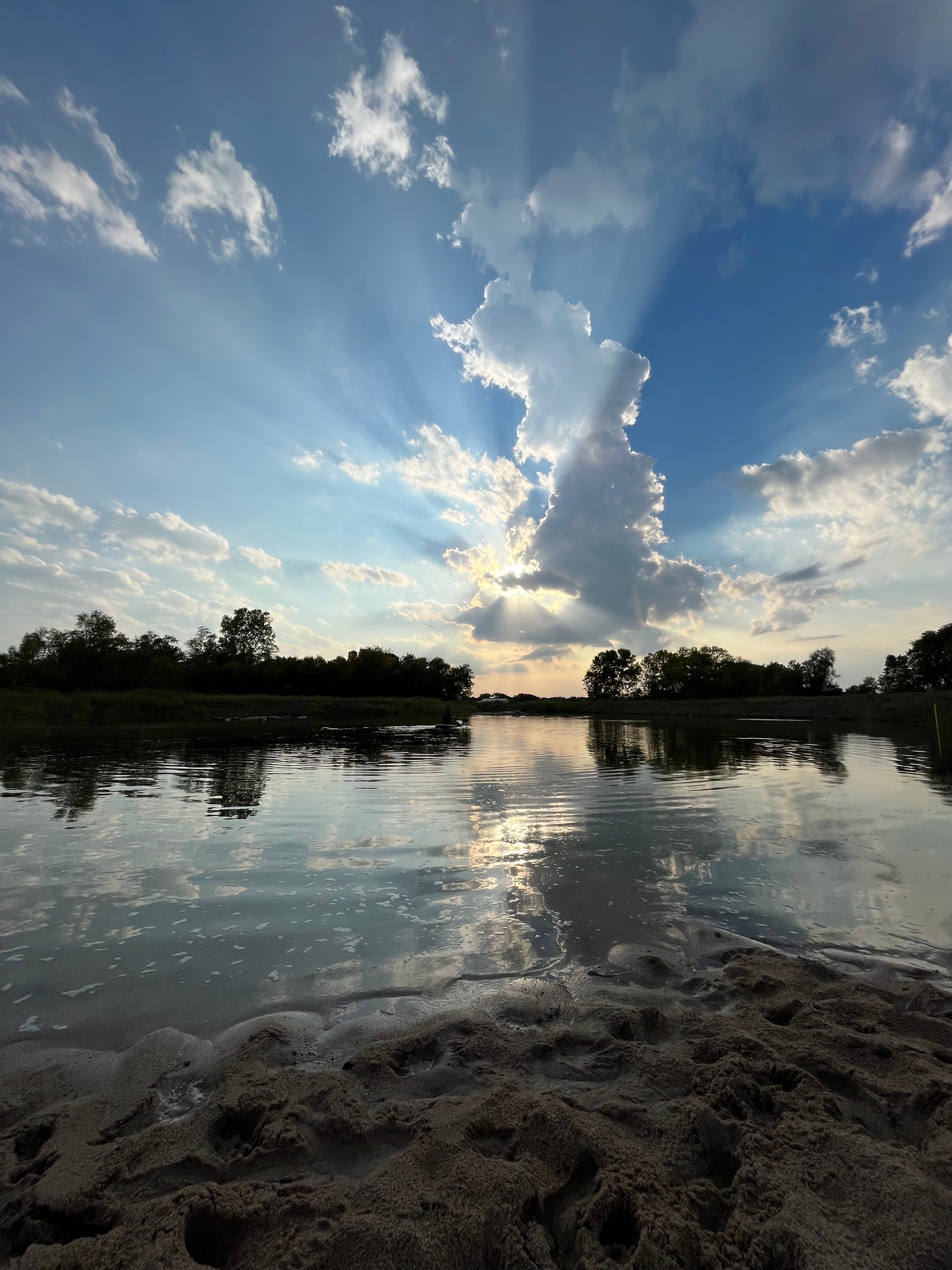 Enjoy a beautiful sunset on our private beach. 