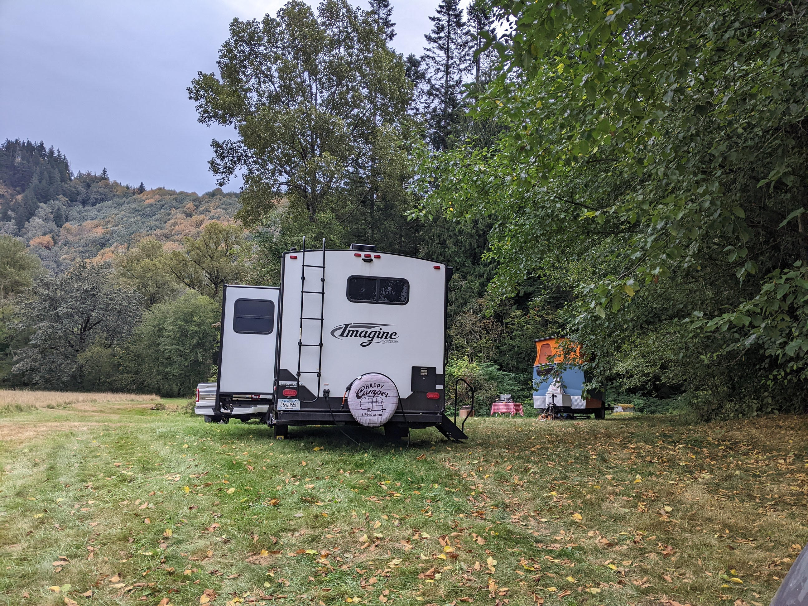 Our in laws had no problem driving their 30' trailer up there. 