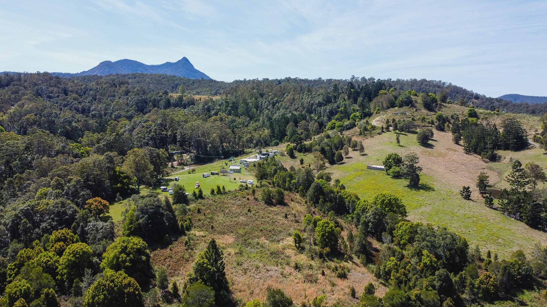 Birdseye view of Campgrounds 1 (horse trail friendly campers).