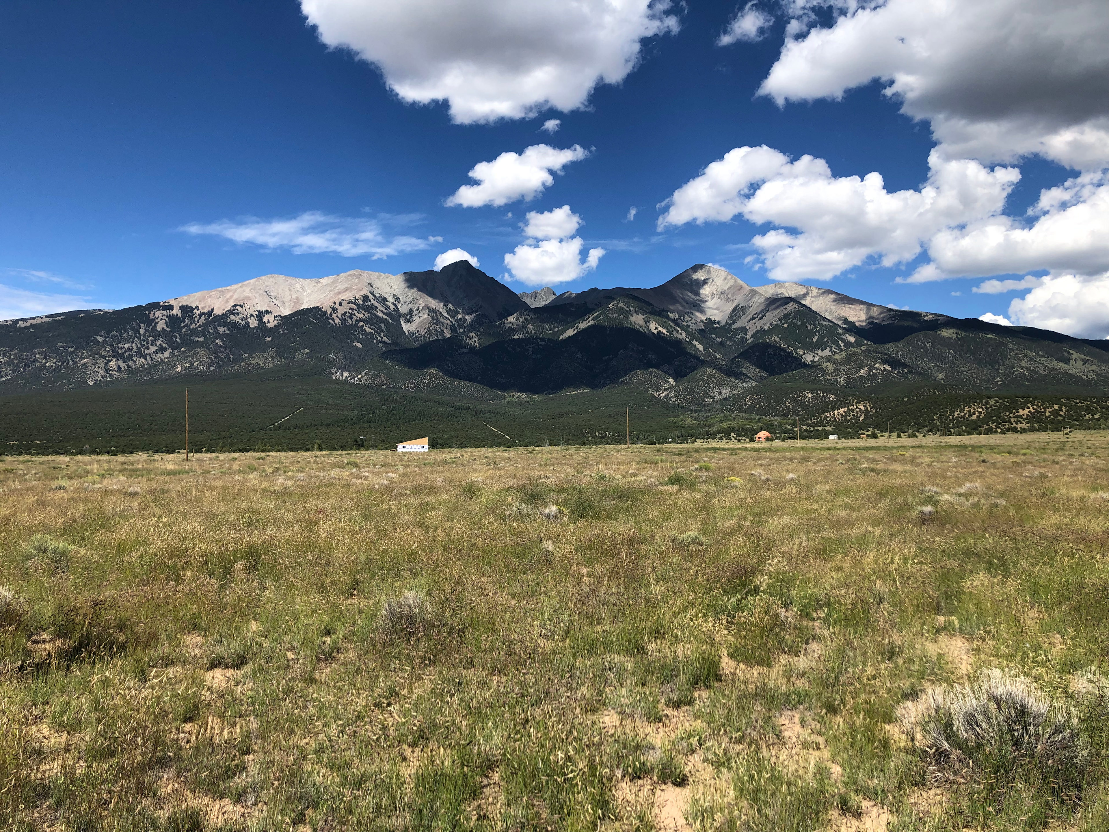 The center of our 5 acres.  This picture doesn’t do Mt. Blanca justice.  