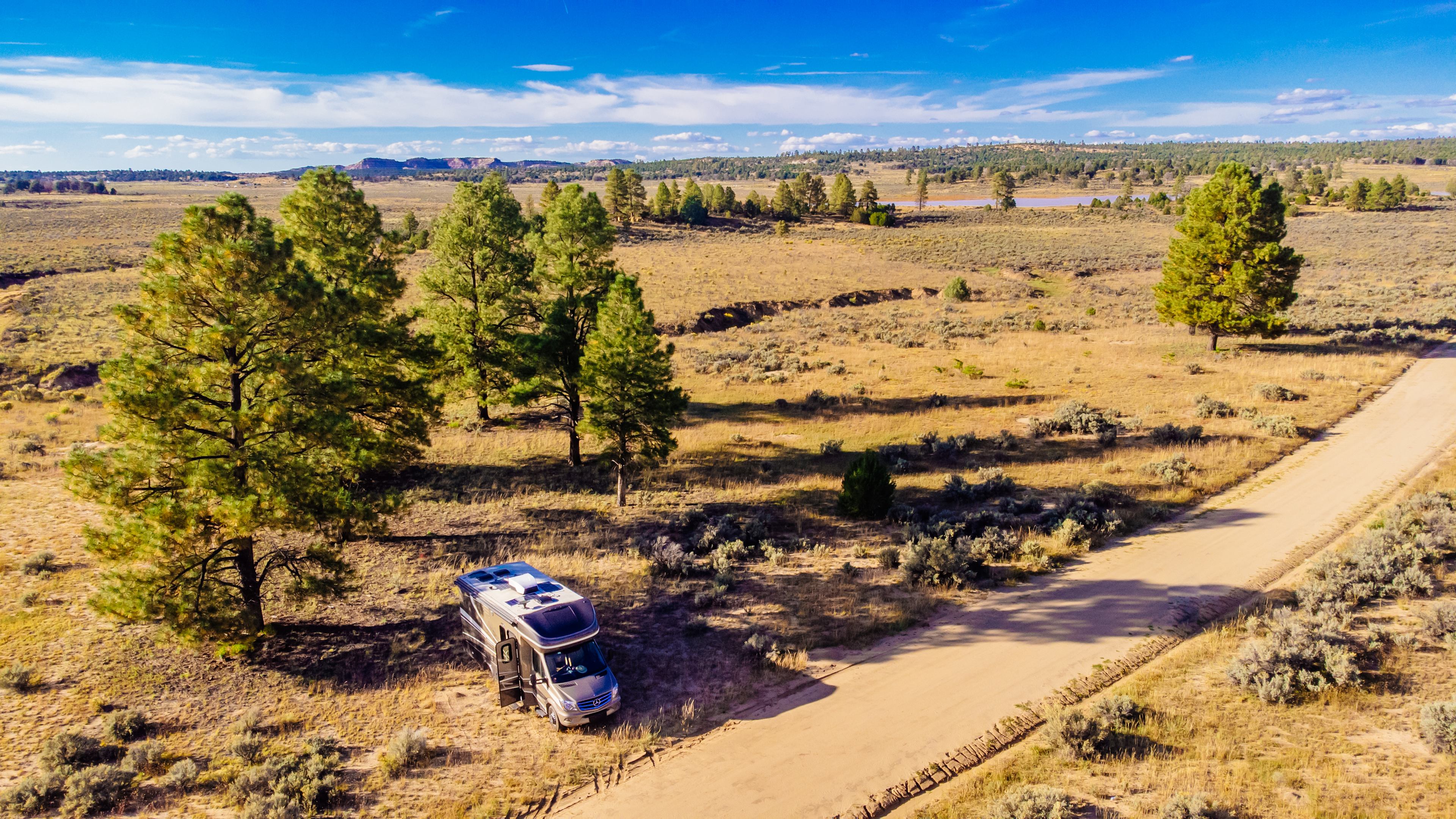Arial view of site