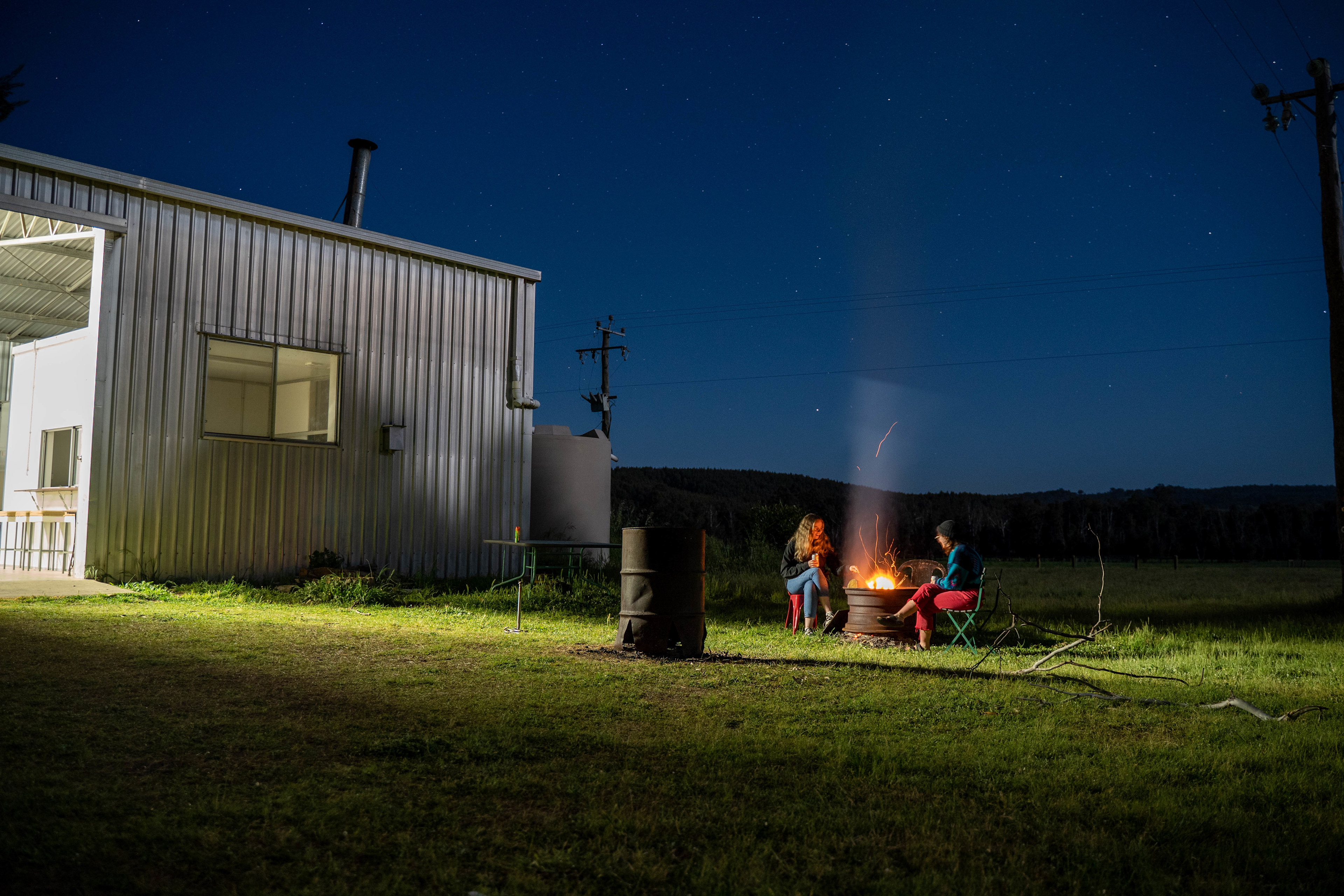 marshmallows were melted on this fire