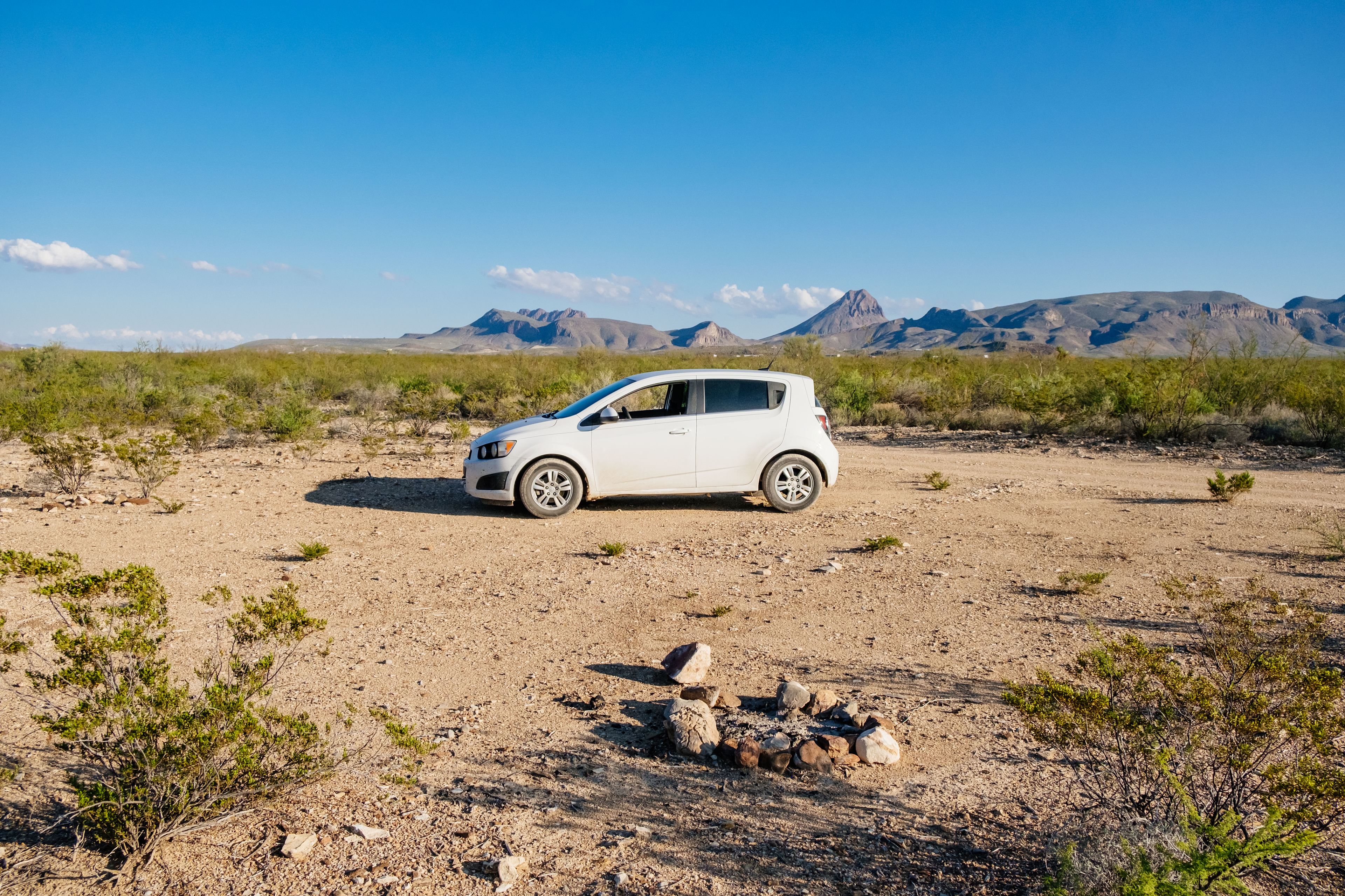 Enough space for a car or smaller camper van