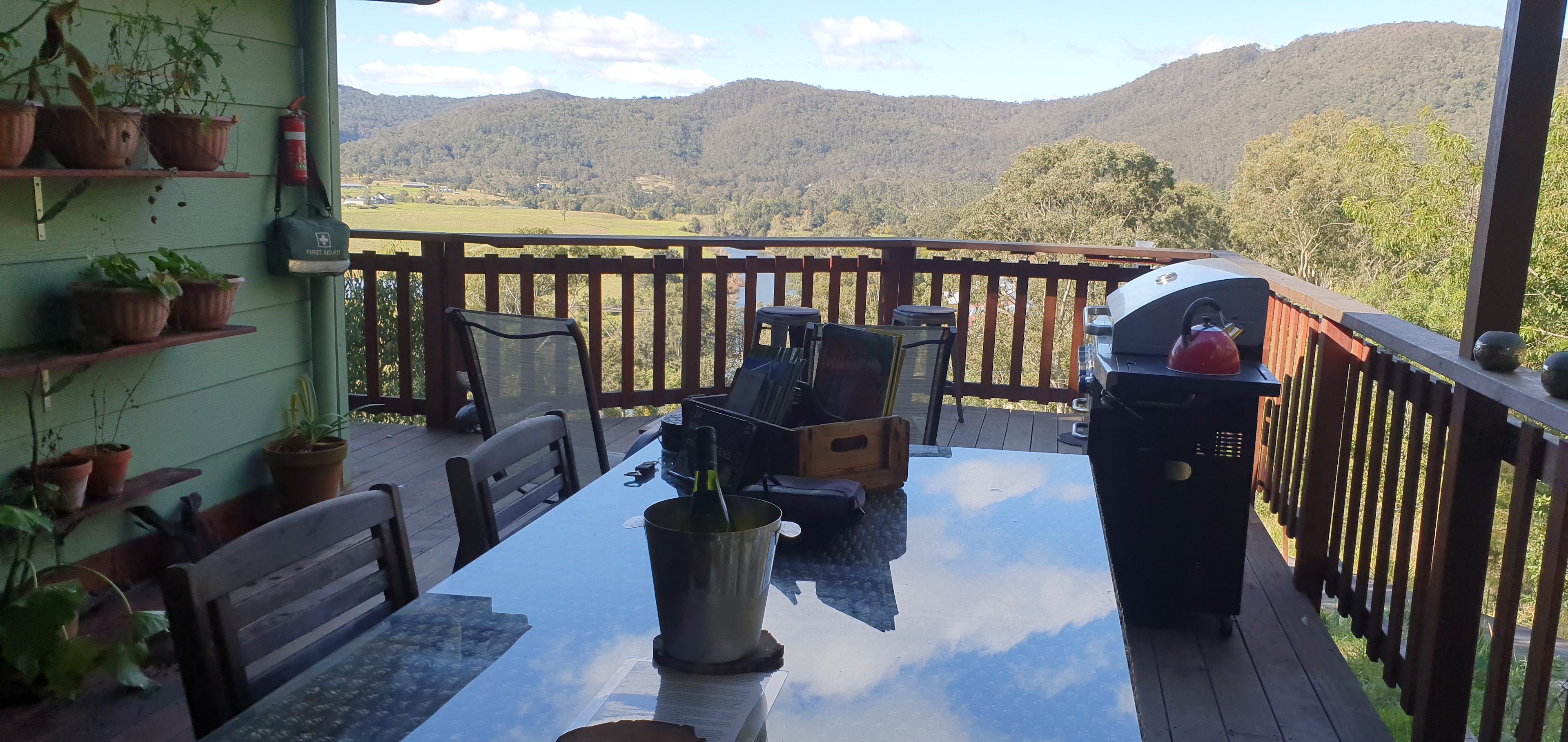 You will have access to deck area with BBQ