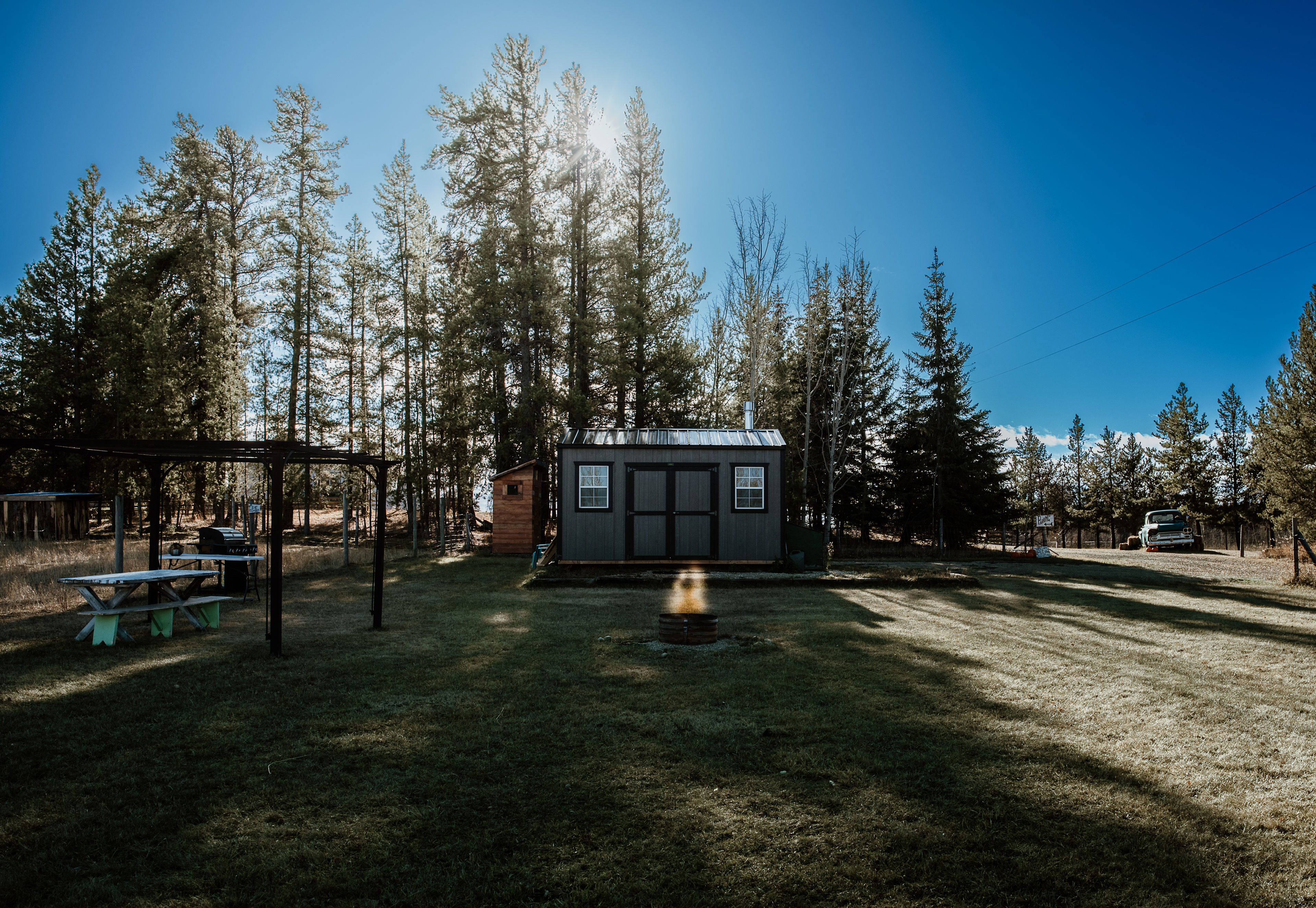 Entire view of site in the fall