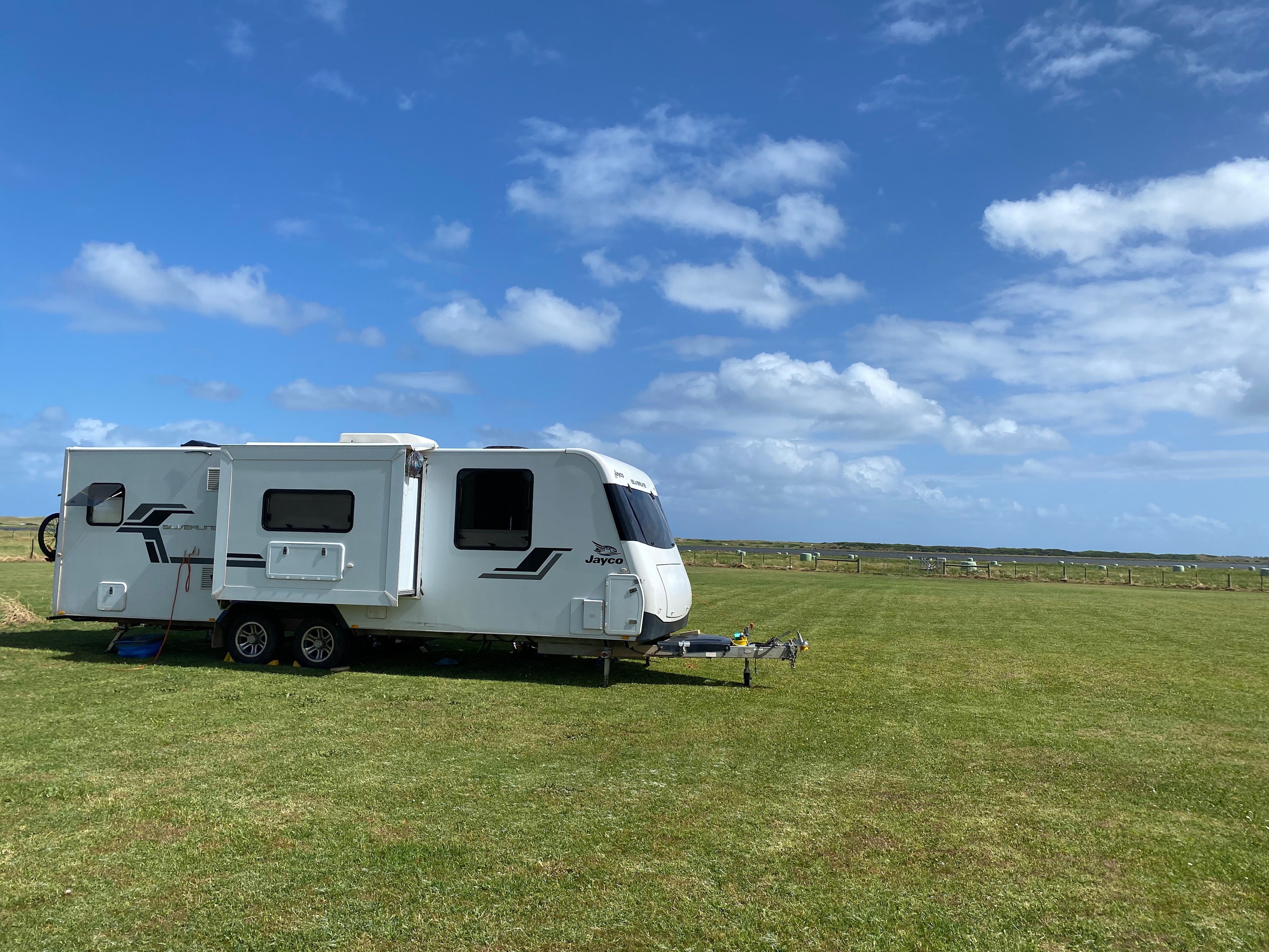 Lots of space and beautiful lush green lawn.