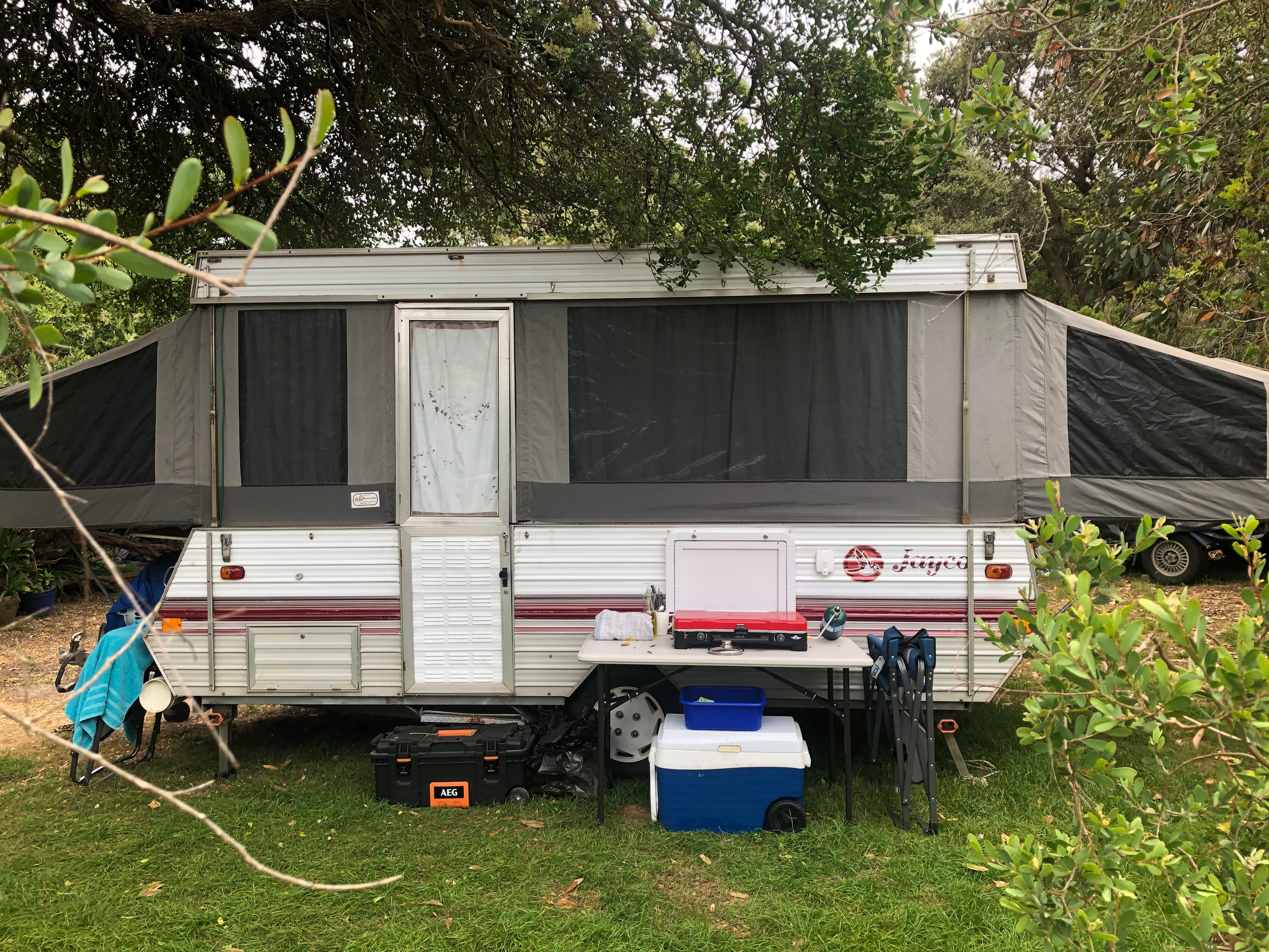 Out set up for 4 days 