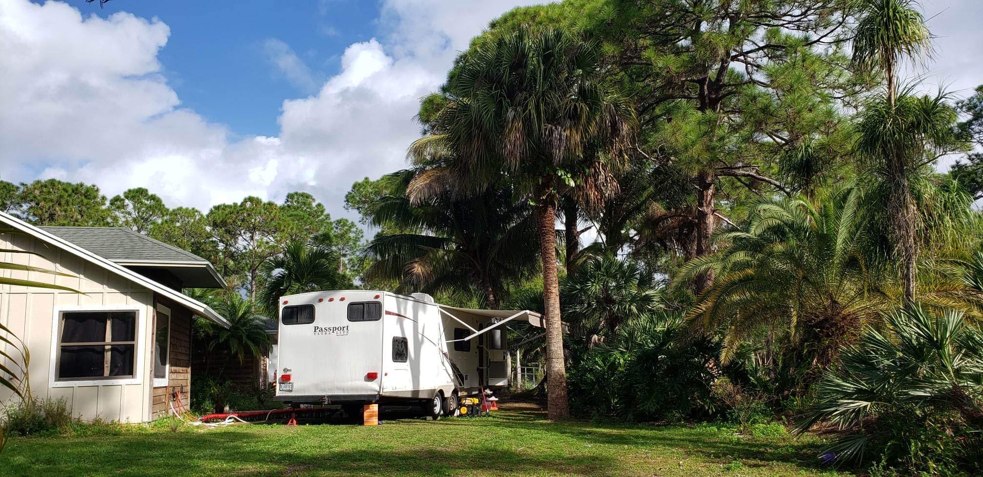 Our RV had to be located very close to their house. 