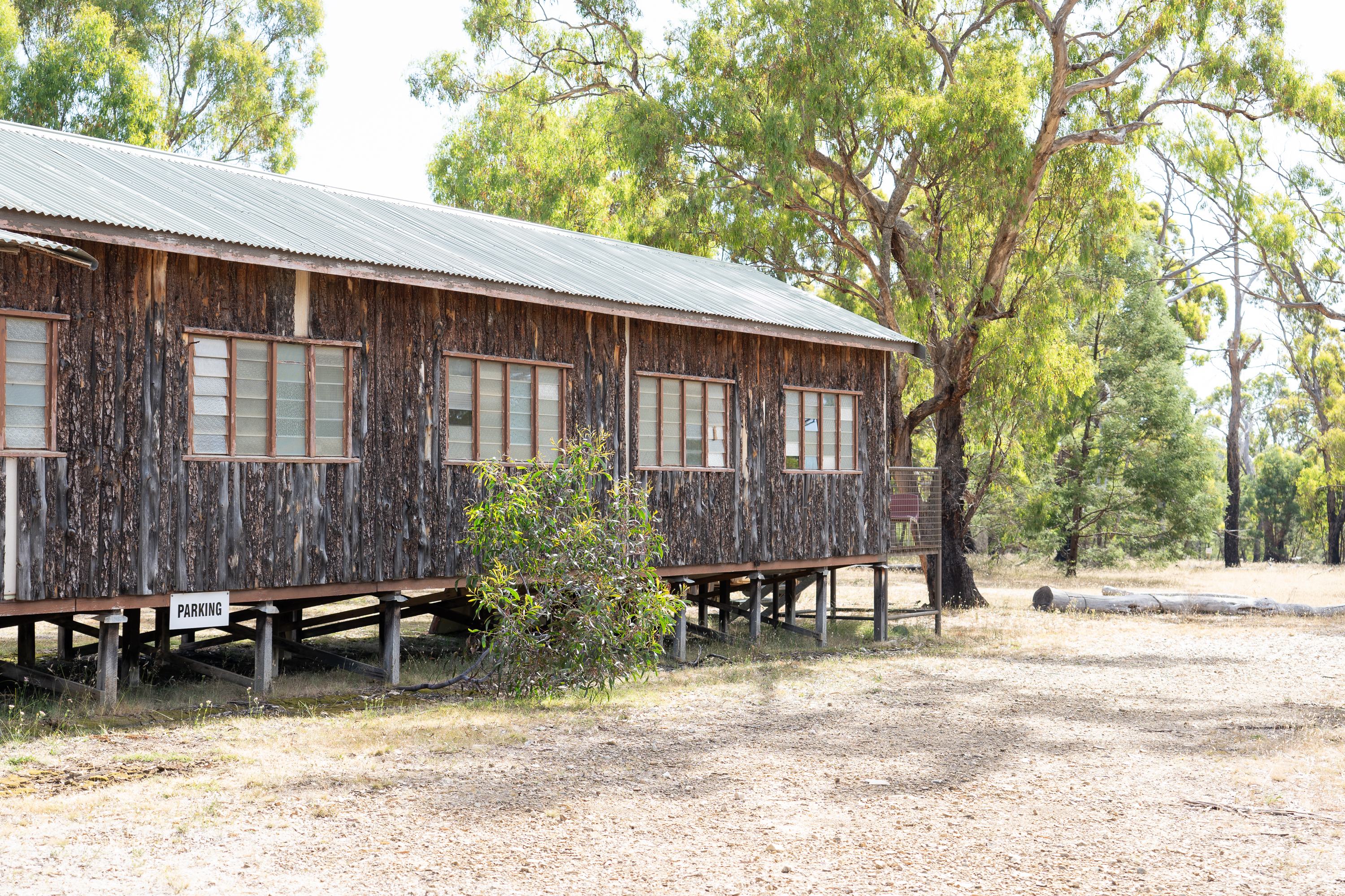 Parking at the bunkhouses convenient for loading stuff in