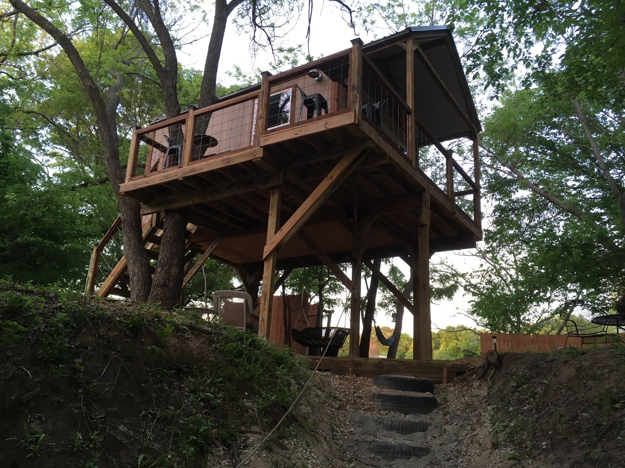 Looking from the creek