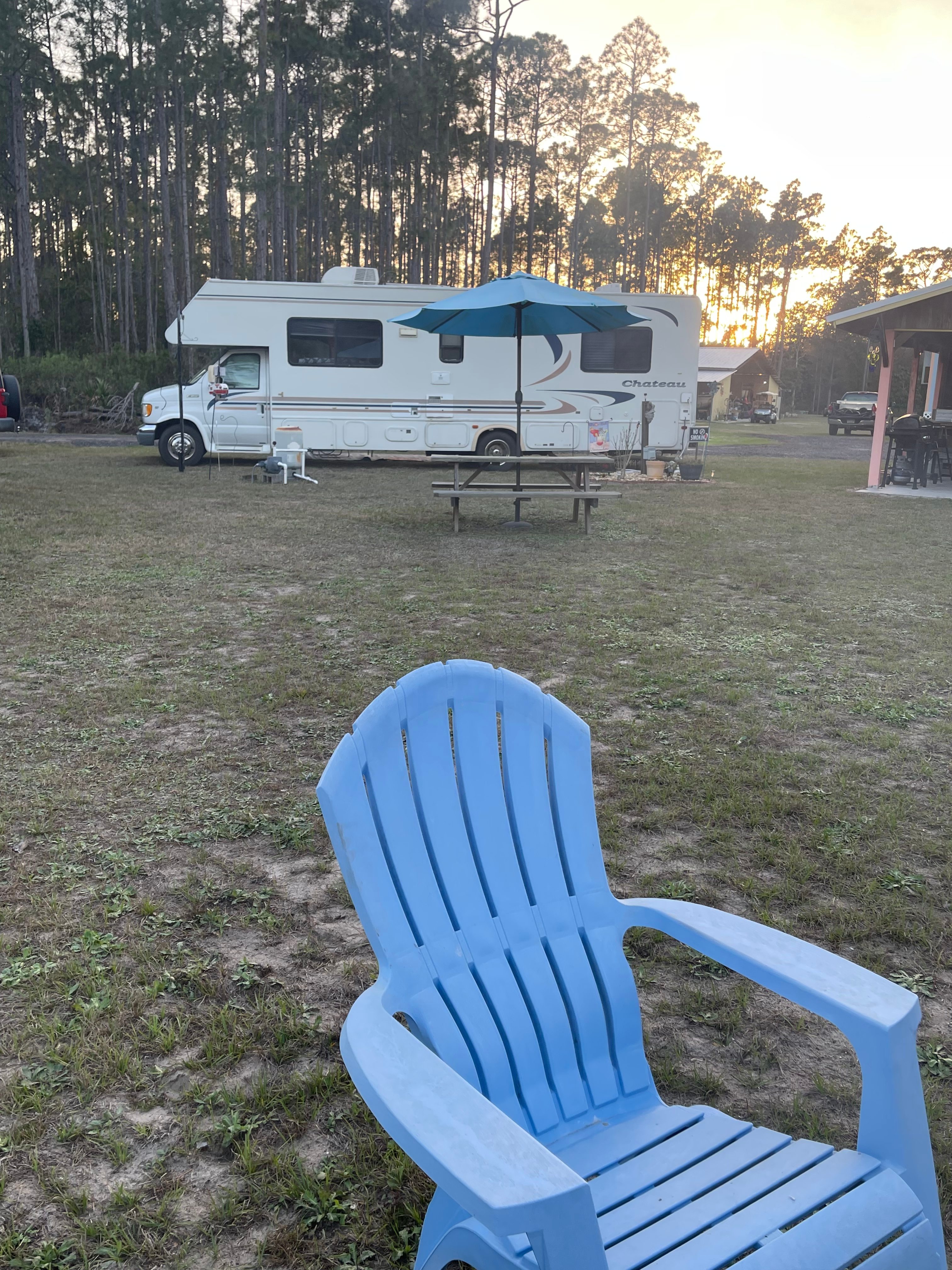 looking back at site from fire pit area 