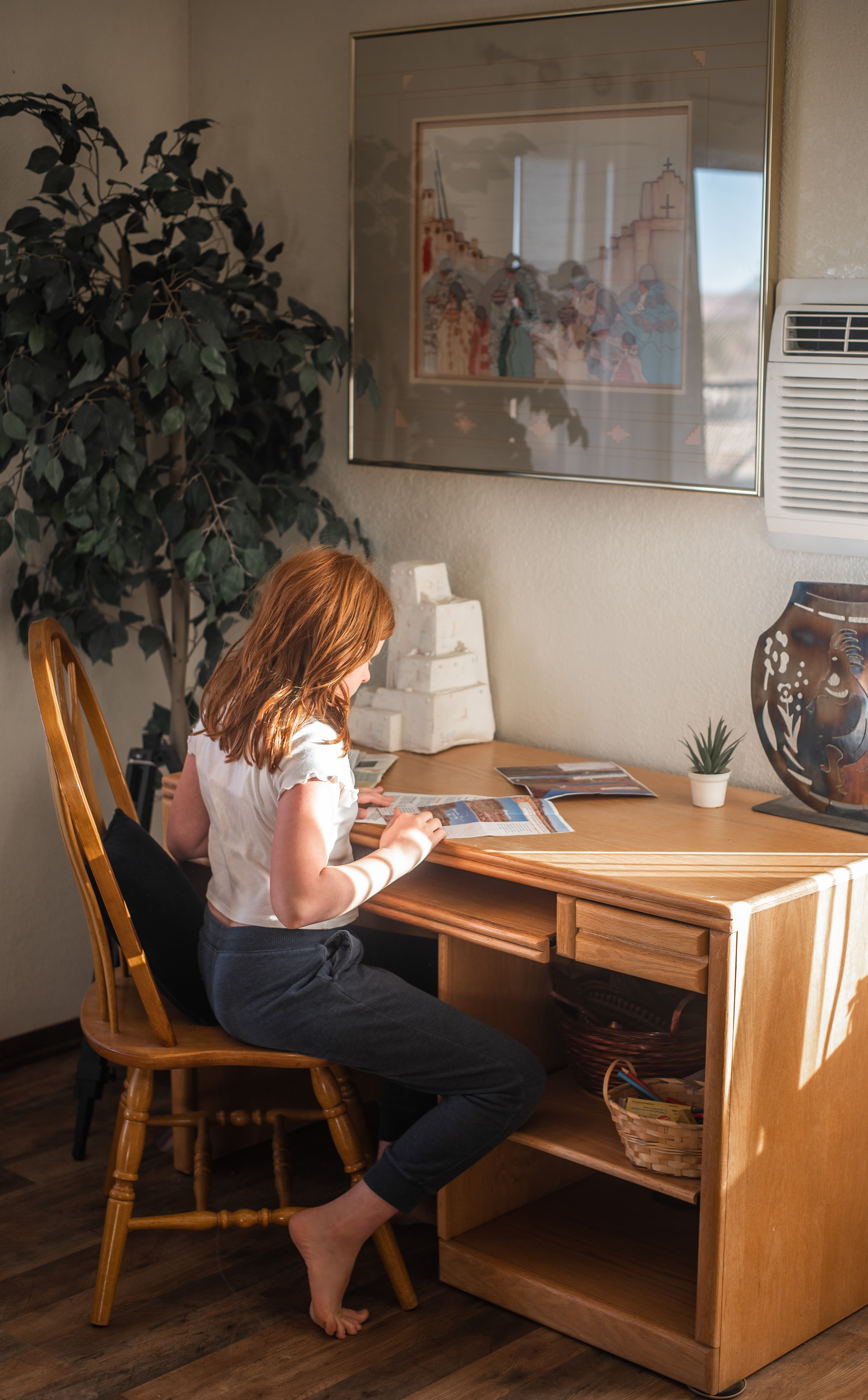Desk area